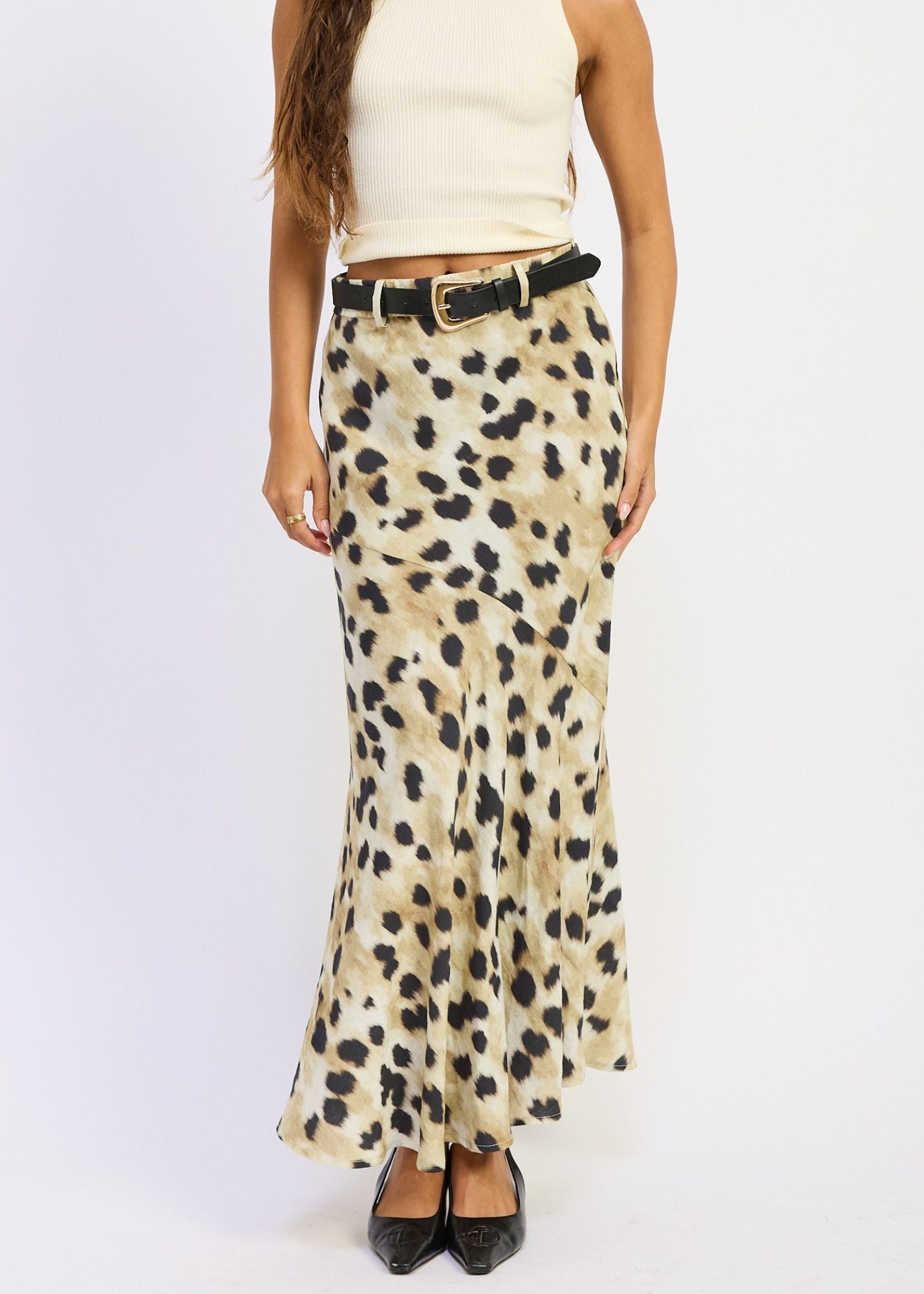 Bea Maxi Leopard Skirt