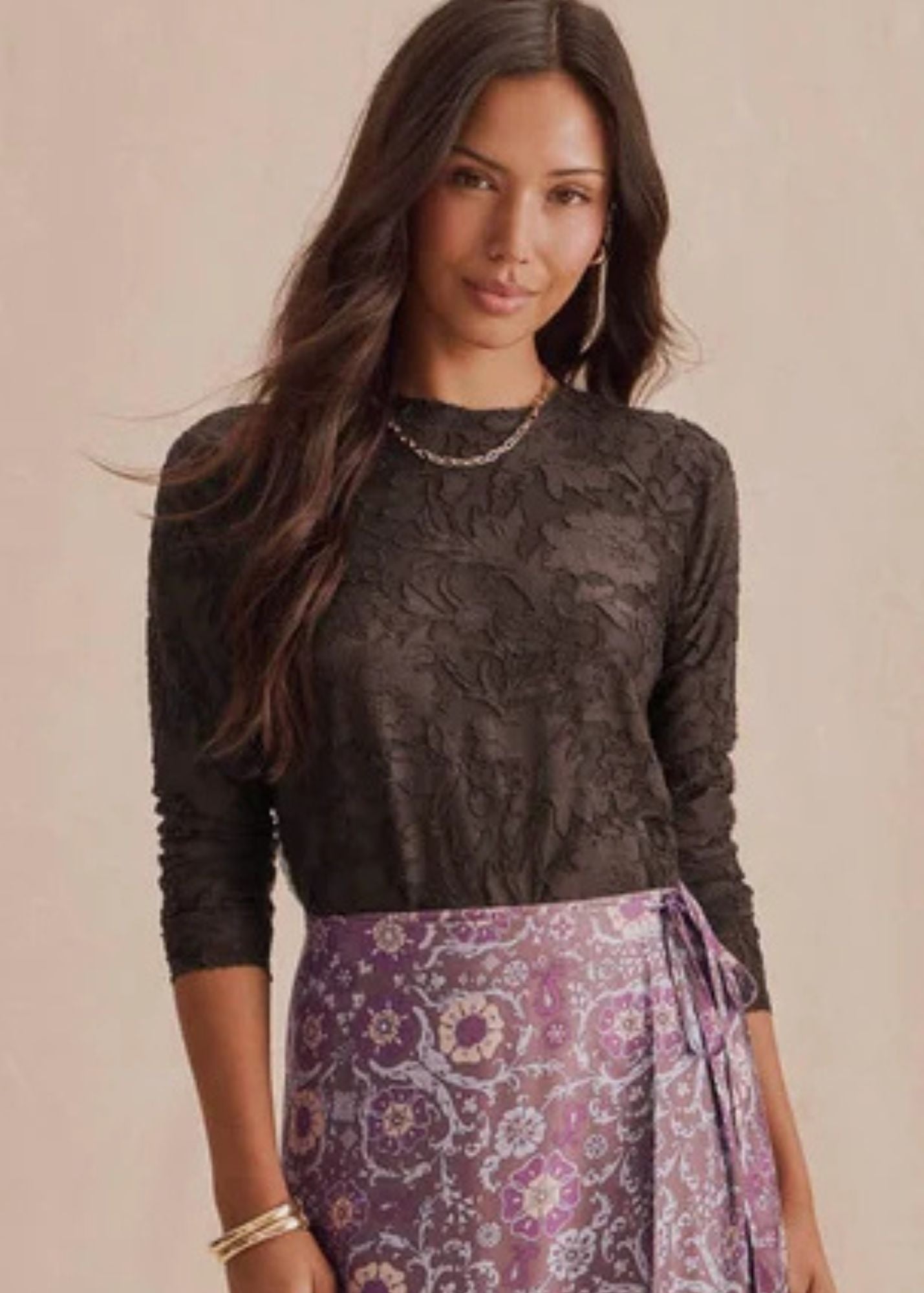 Cecelia Floral Long Sleeve Tee