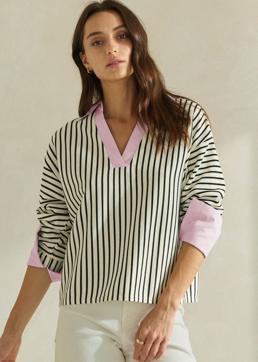 Nia Stripe Sweater