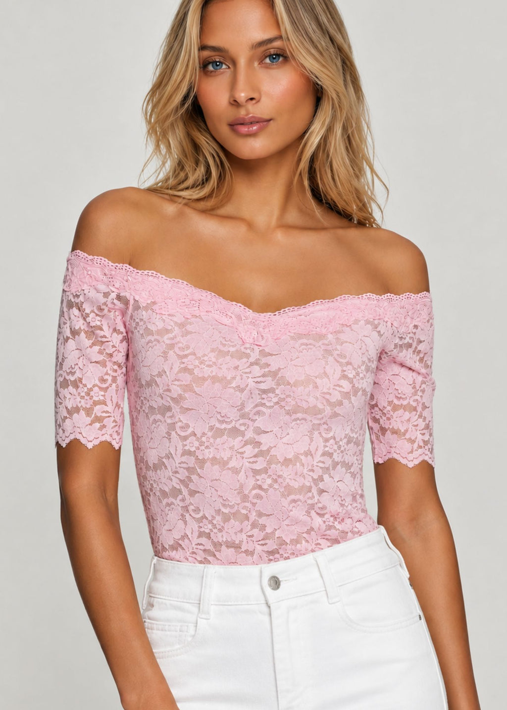 Kovi Lace Off Shoulder Top