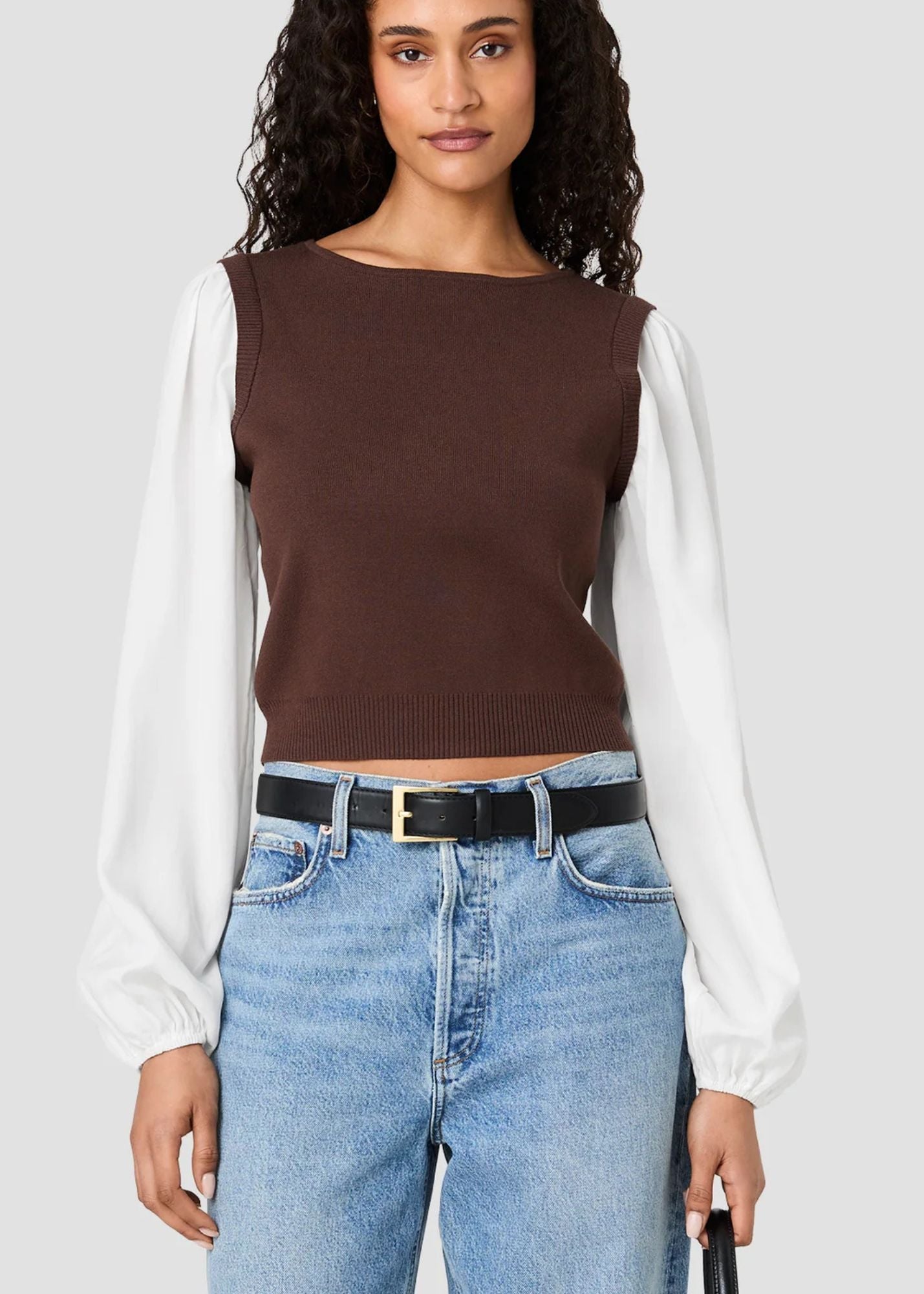 Maxine Knit Shirting Long Sleeve