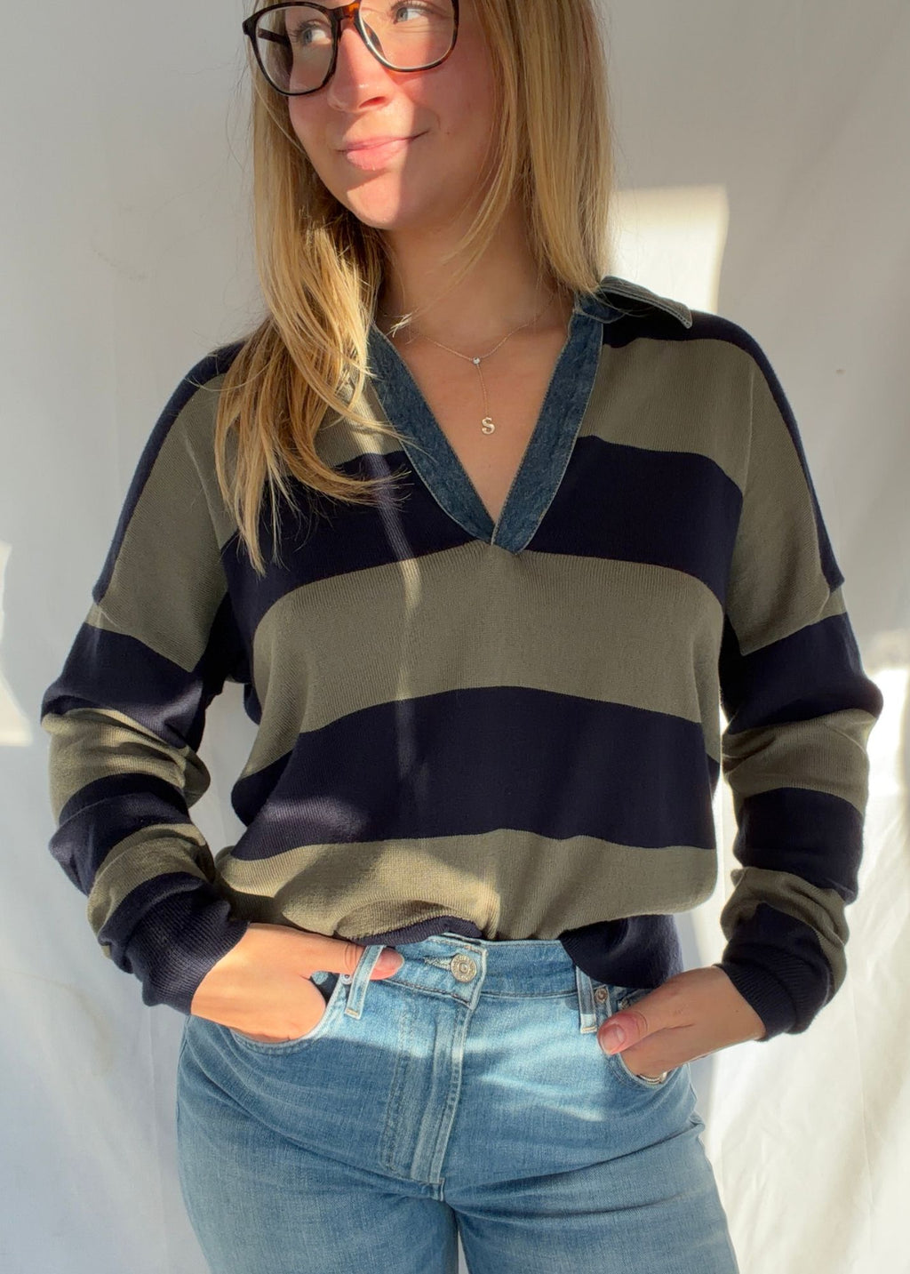 Dylan Denim Collar Polo