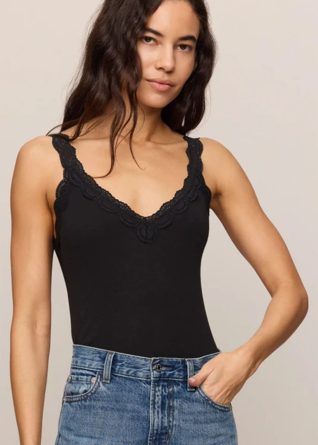 Eve Lace Trim Tank