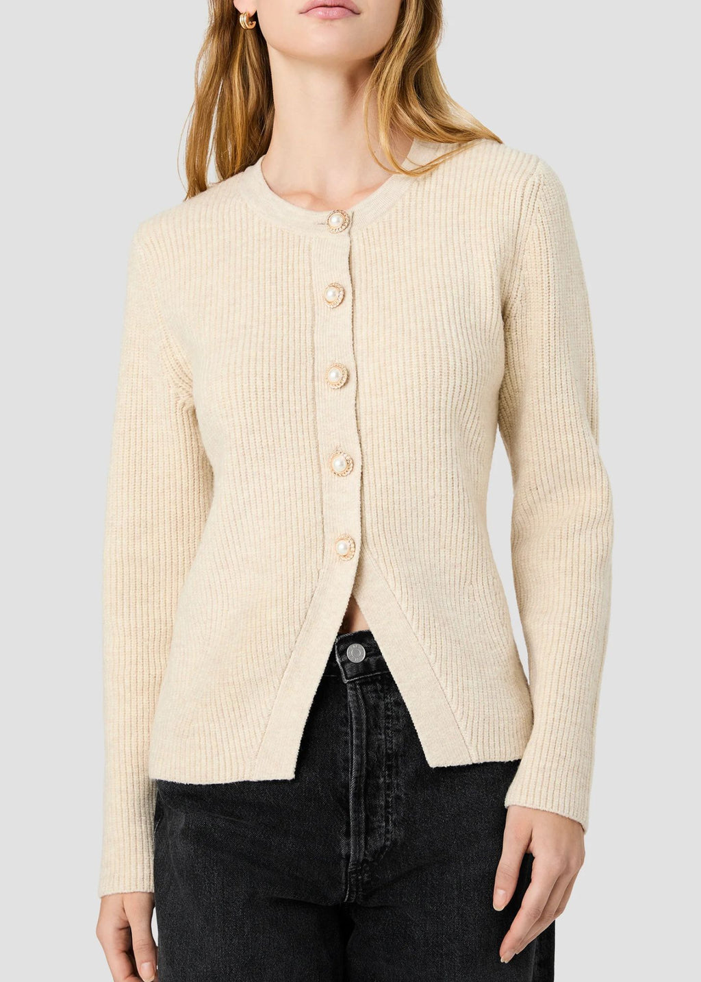 Marley Knit Button Front Top