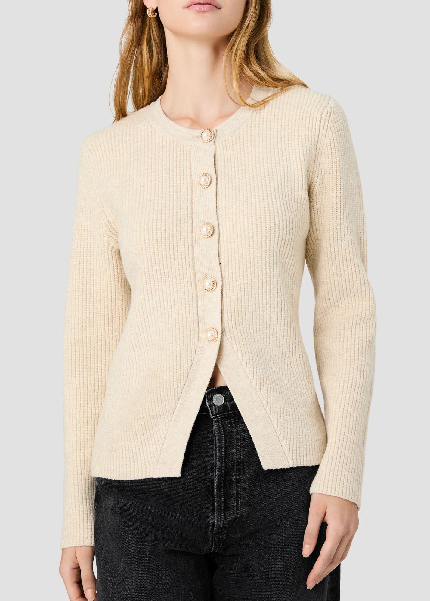 Marley Knit Button Front Top