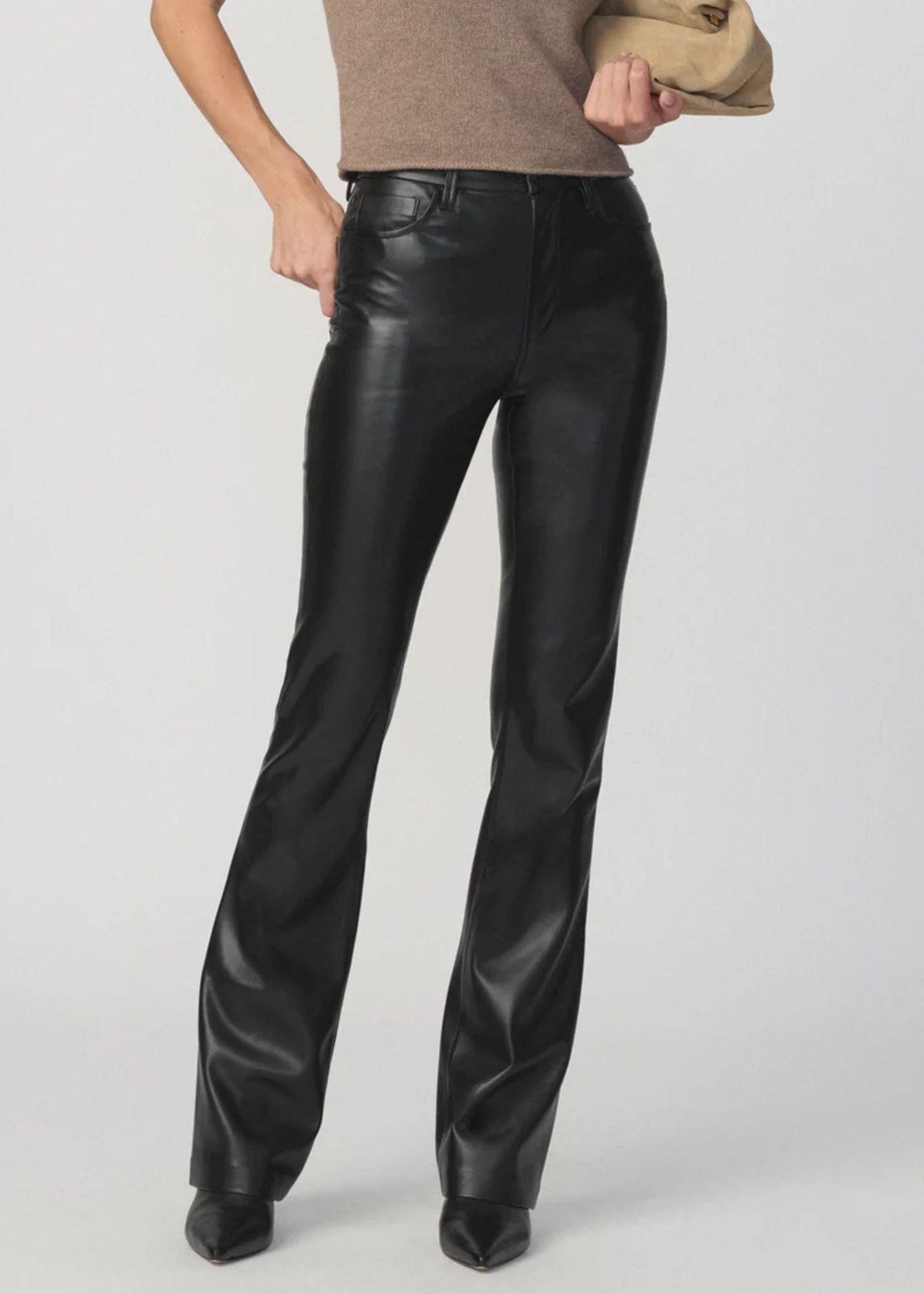 The Vegan Leather Hi Honey Bootcut
