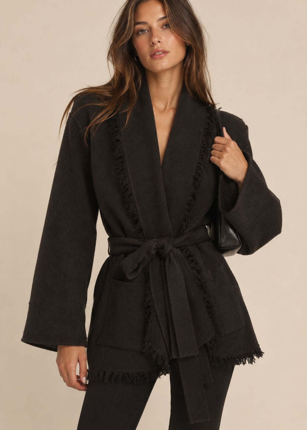 Dixie Fringe Belted Cardigan