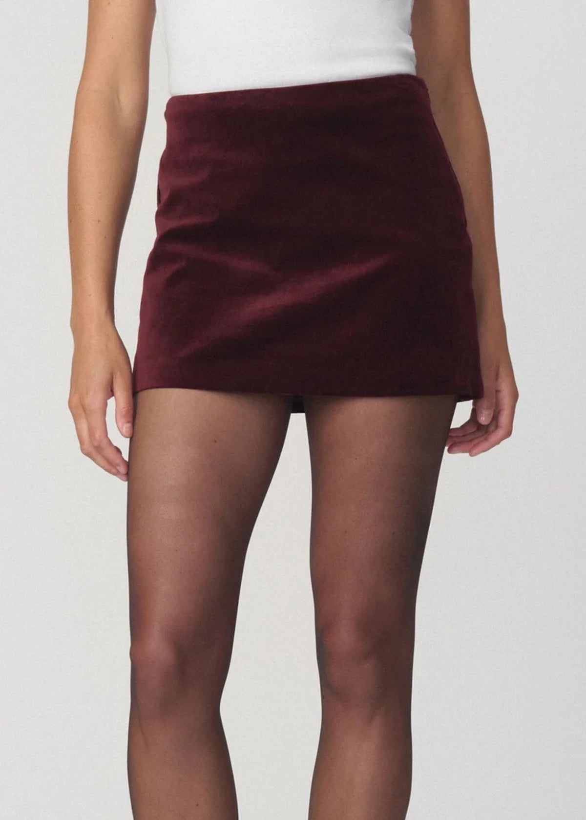 The Velveteen Mini Skirt