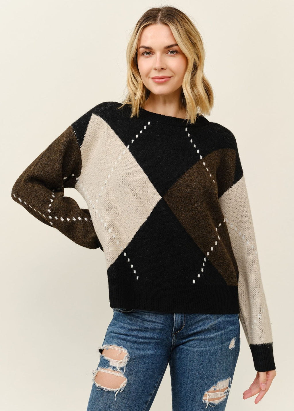 Audrey Argyle Sweater