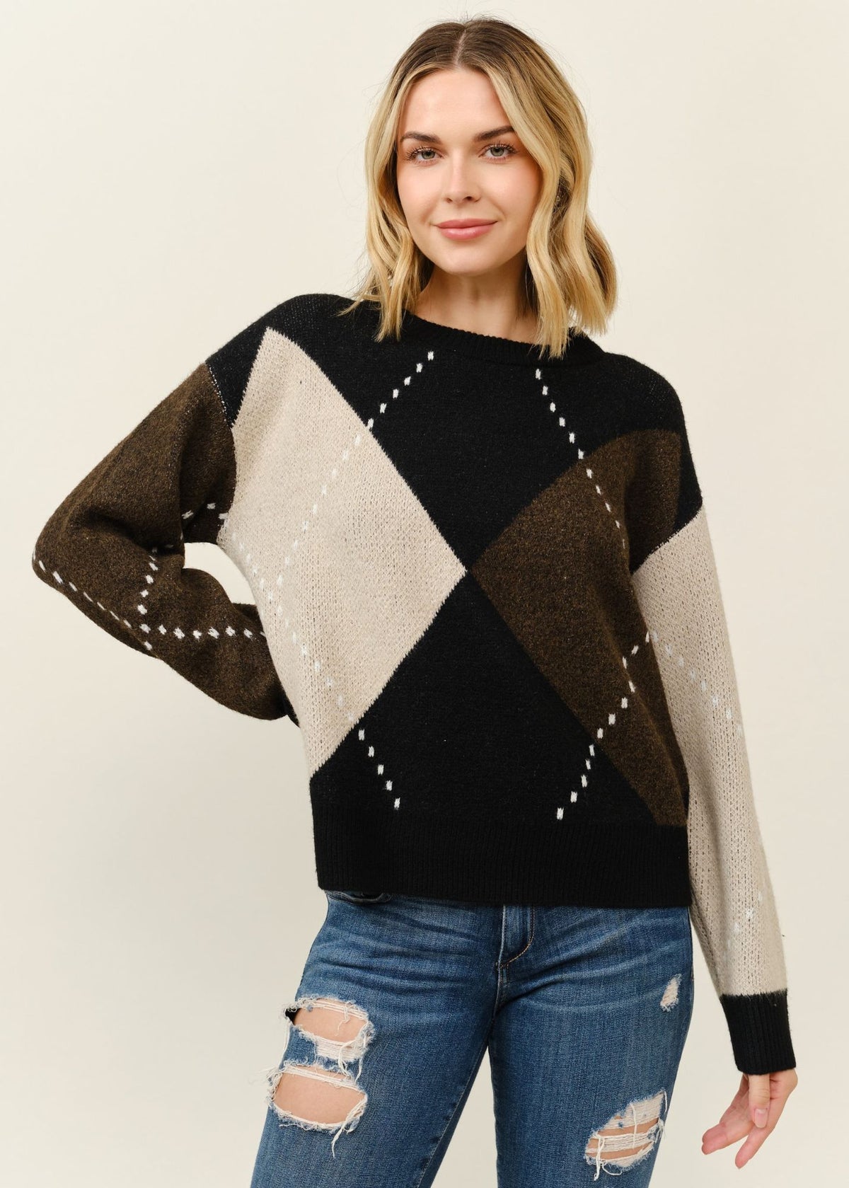 Audrey Argyle Sweater