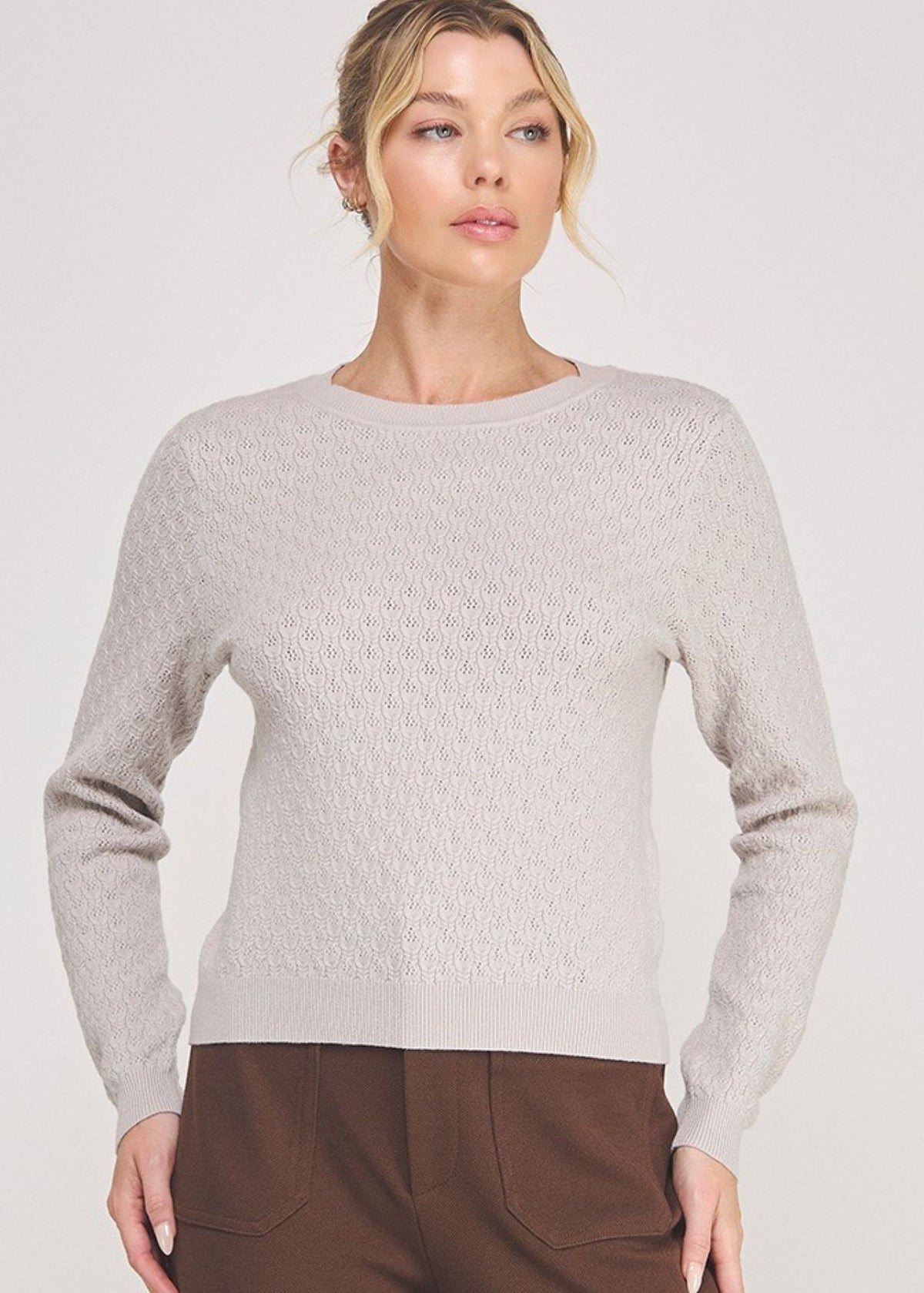 Eden Pointelle Sweater