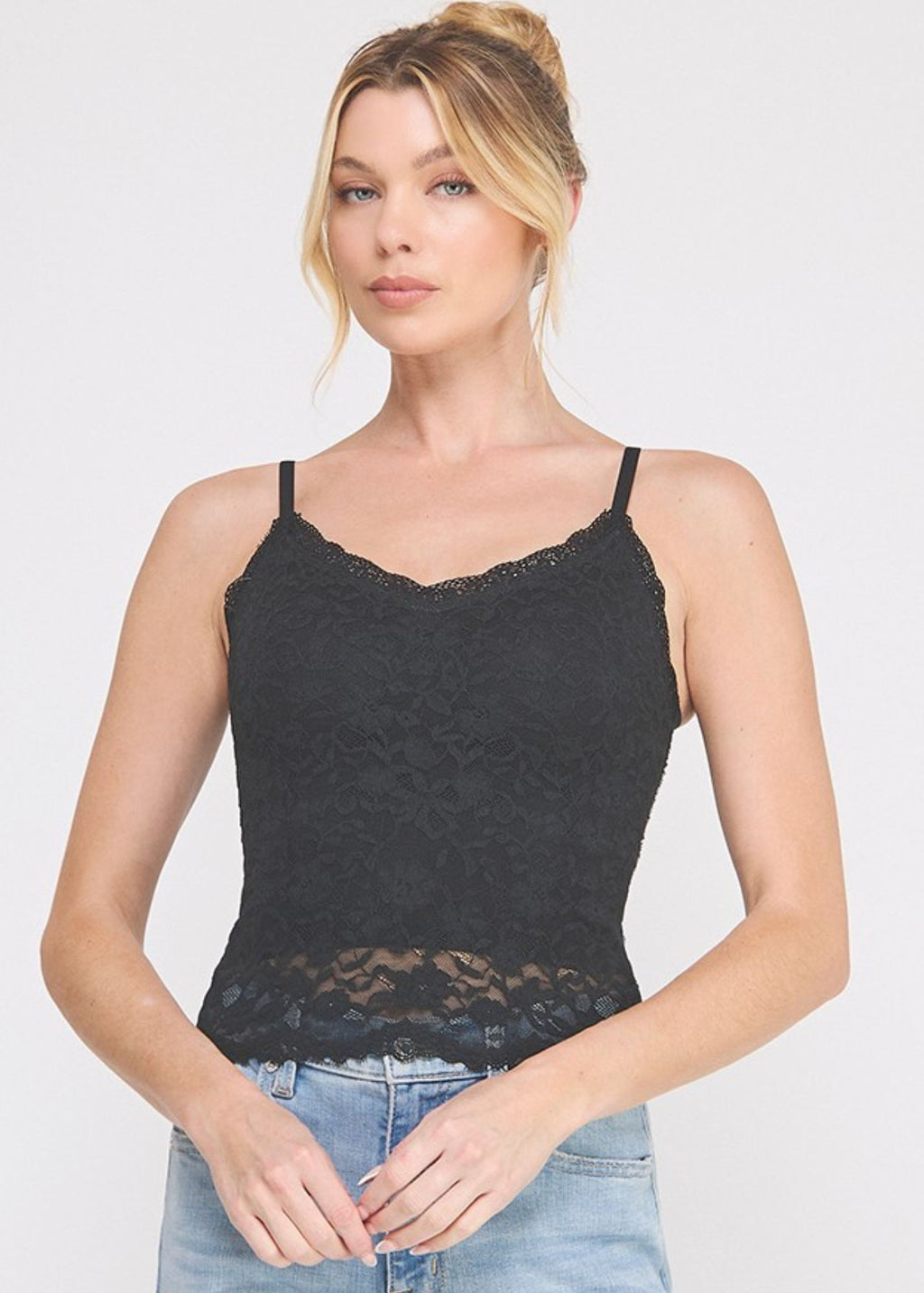Tatum Floral Lace Tank