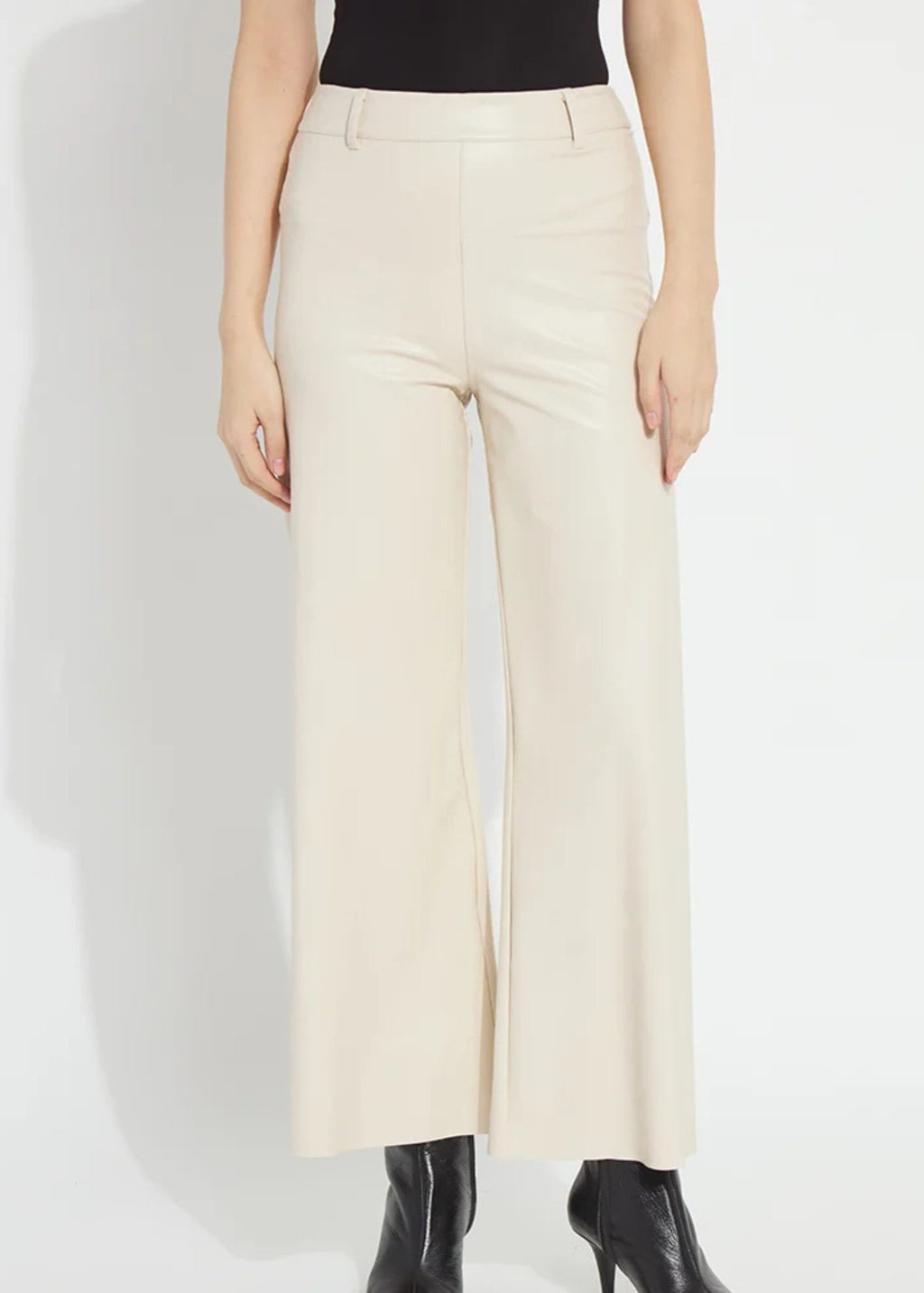 Vegan Leather Wide Leg