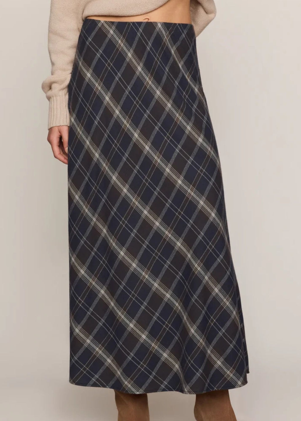 Crestview Plaid Maxi Skirt