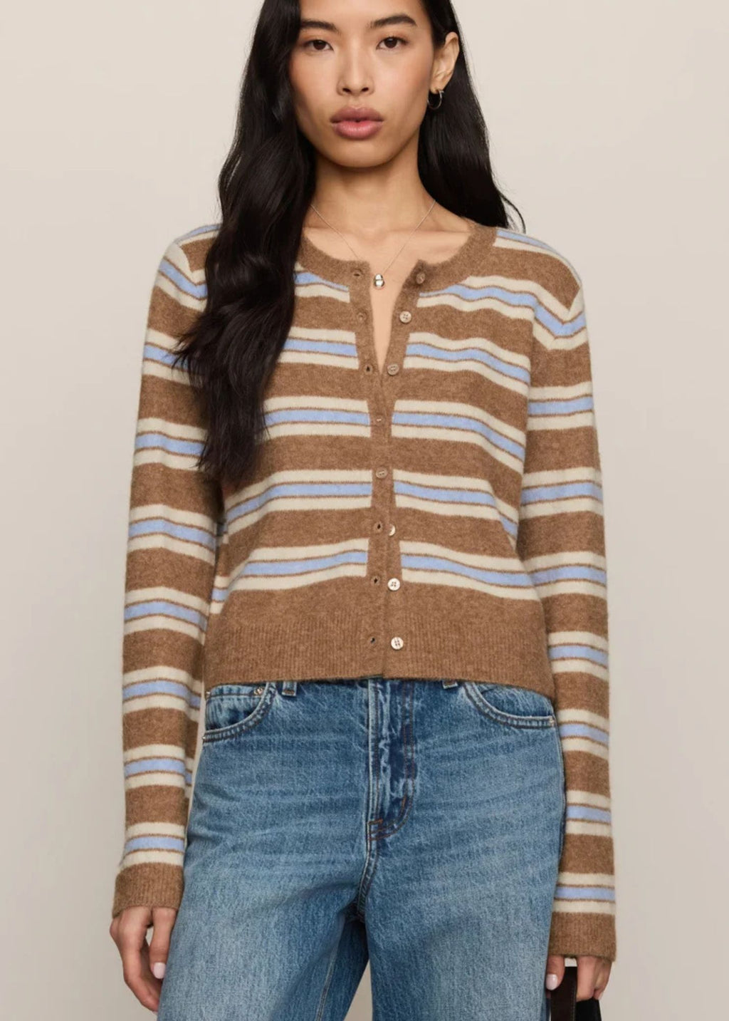 Medina Cozy Stripe Cardigan