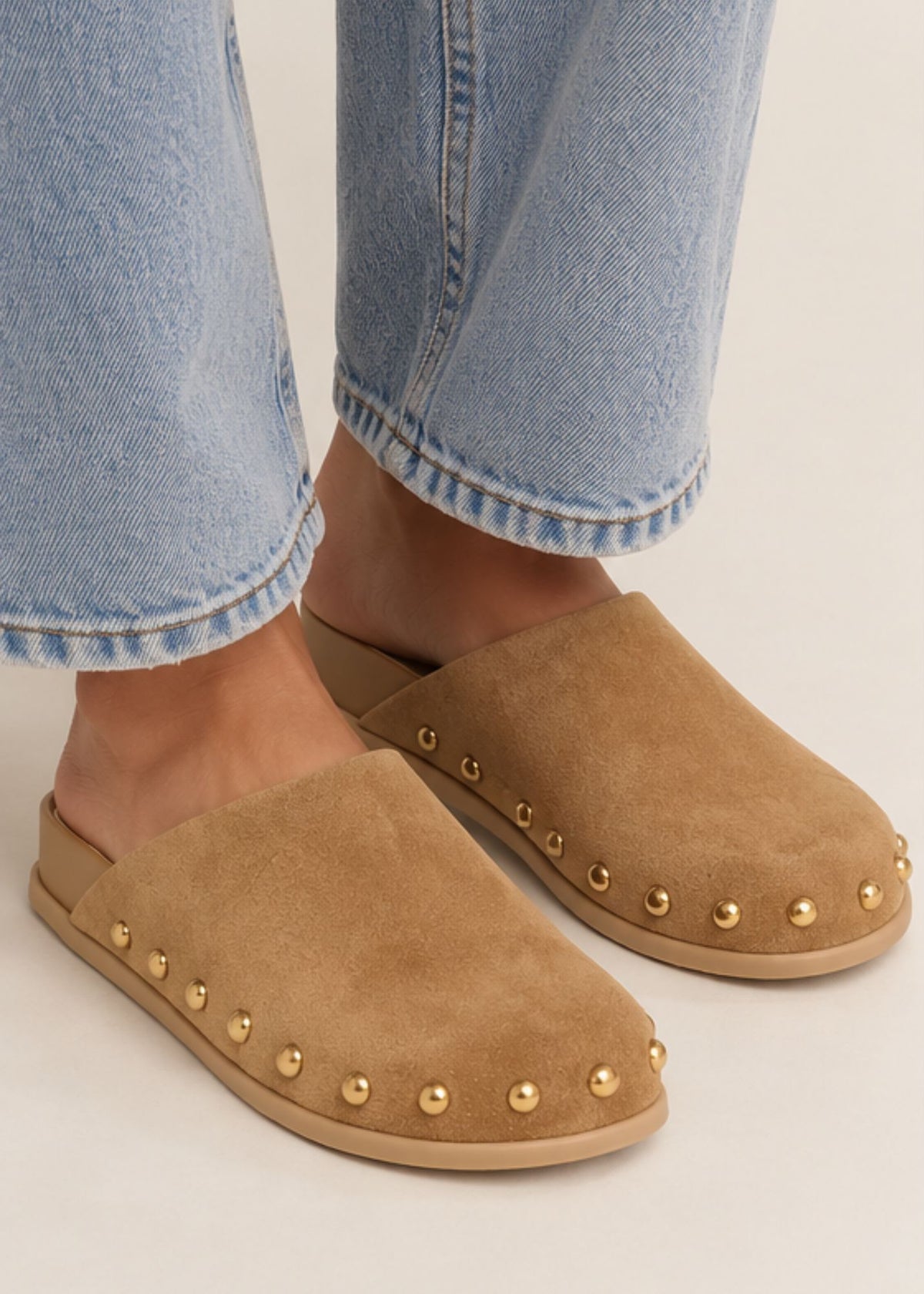 Joney Studded Slip-On Clog Mules