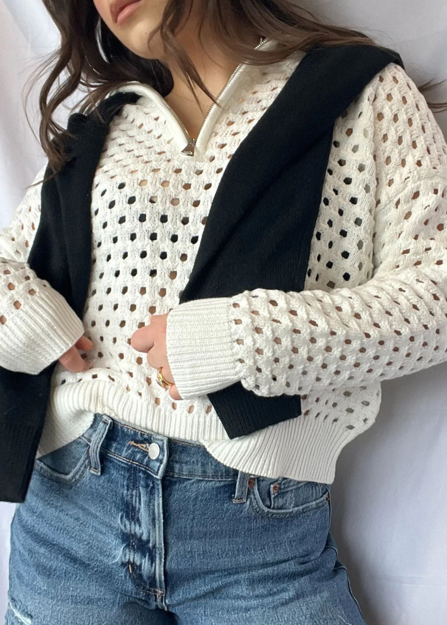 Daisy Crochet Sweater - Clothes Horse