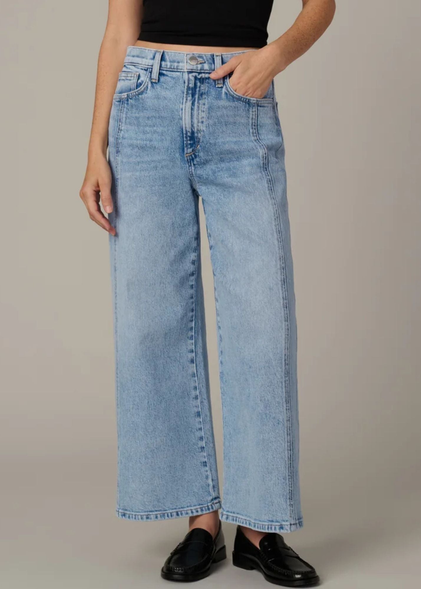 The Mia Petite High Rise Wide Leg Ankle