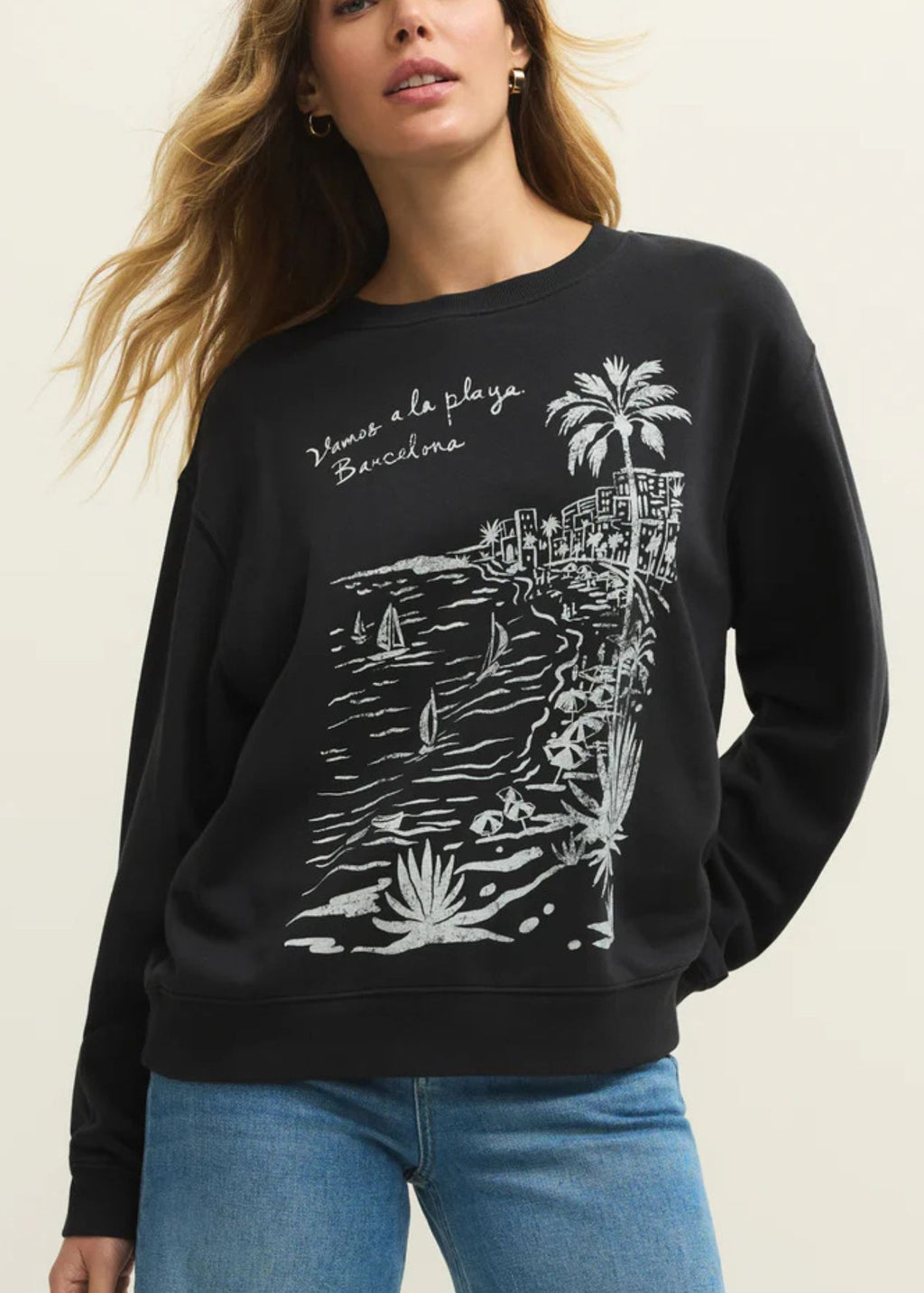 La Playa Boyfriend Sweatshirt - Clothes Horse