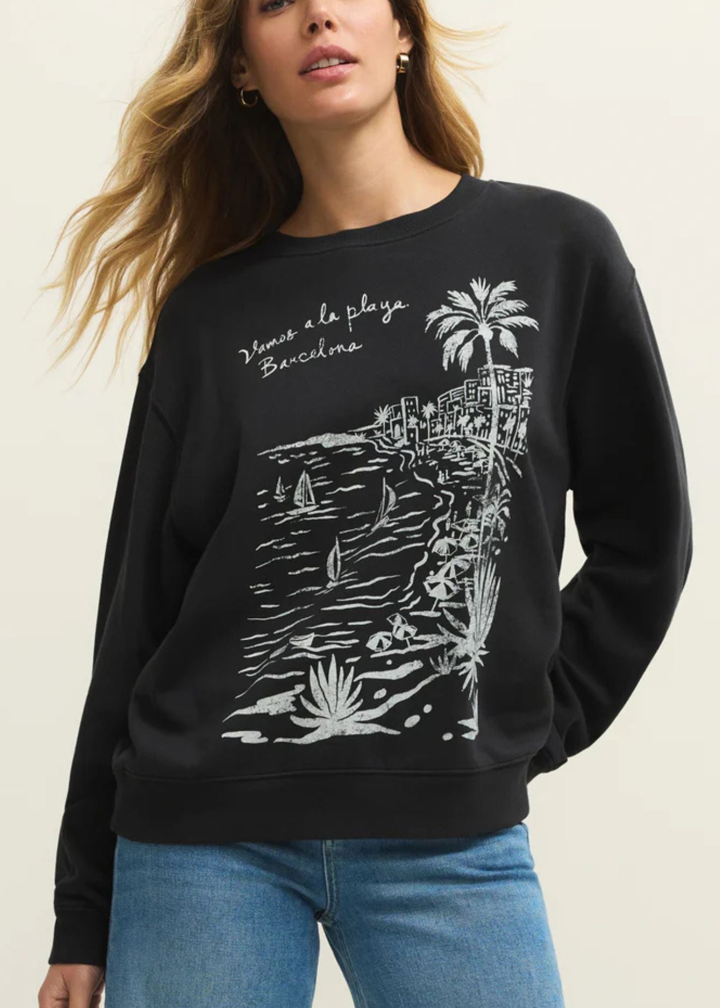 La Playa Boyfriend Sweatshirt - Clothes Horse