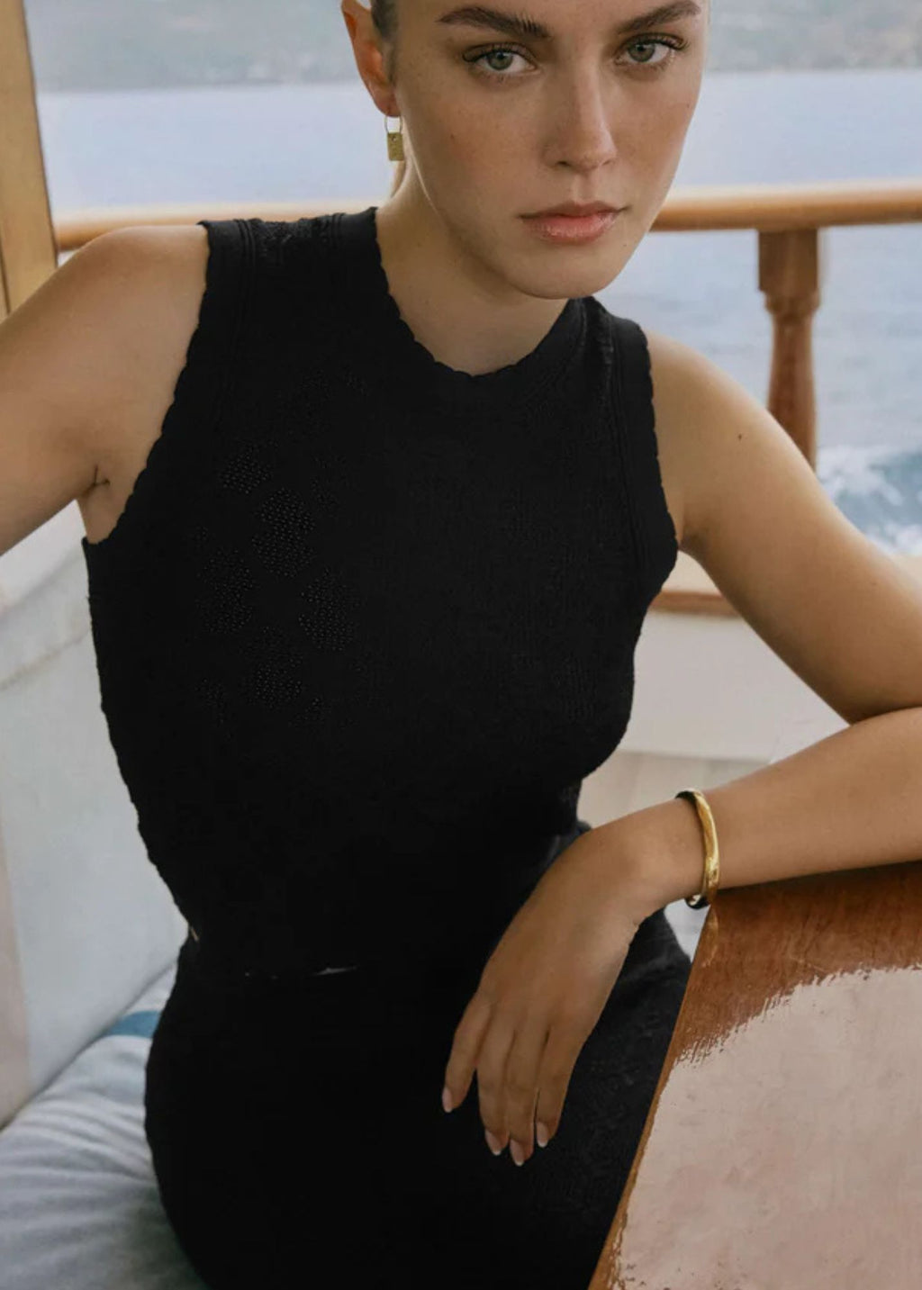 Ramona Cropped Sweater Tank - Clothes Horse