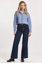 Arianna Cropped Front Tie Shirt