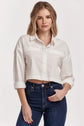 Arianna Cropped Front Tie Shirt