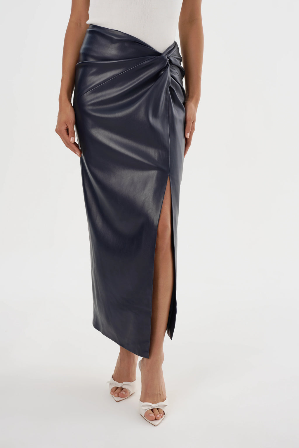 Eileen | Faux Leather Maxi Skirt