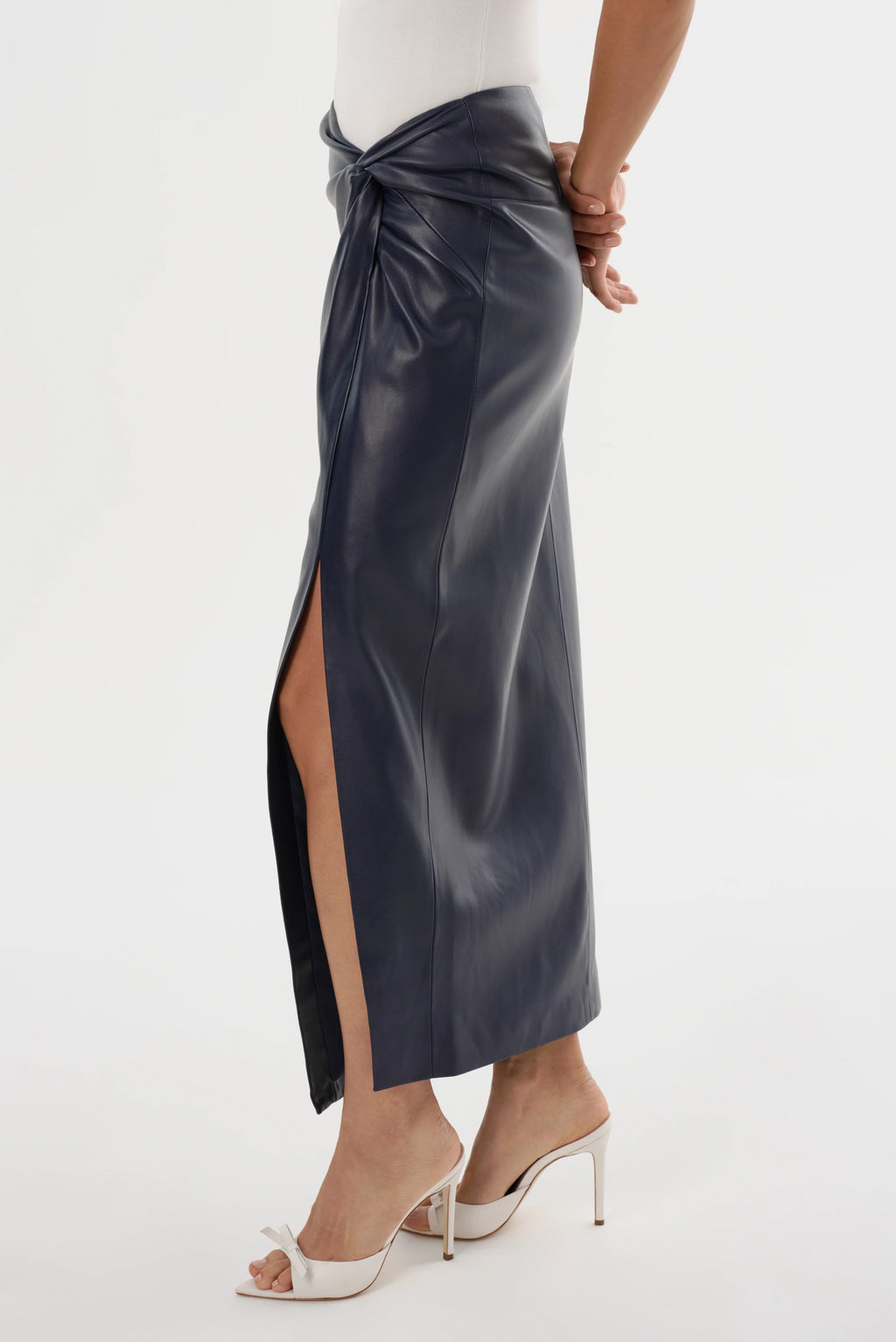 Eileen | Faux Leather Maxi Skirt