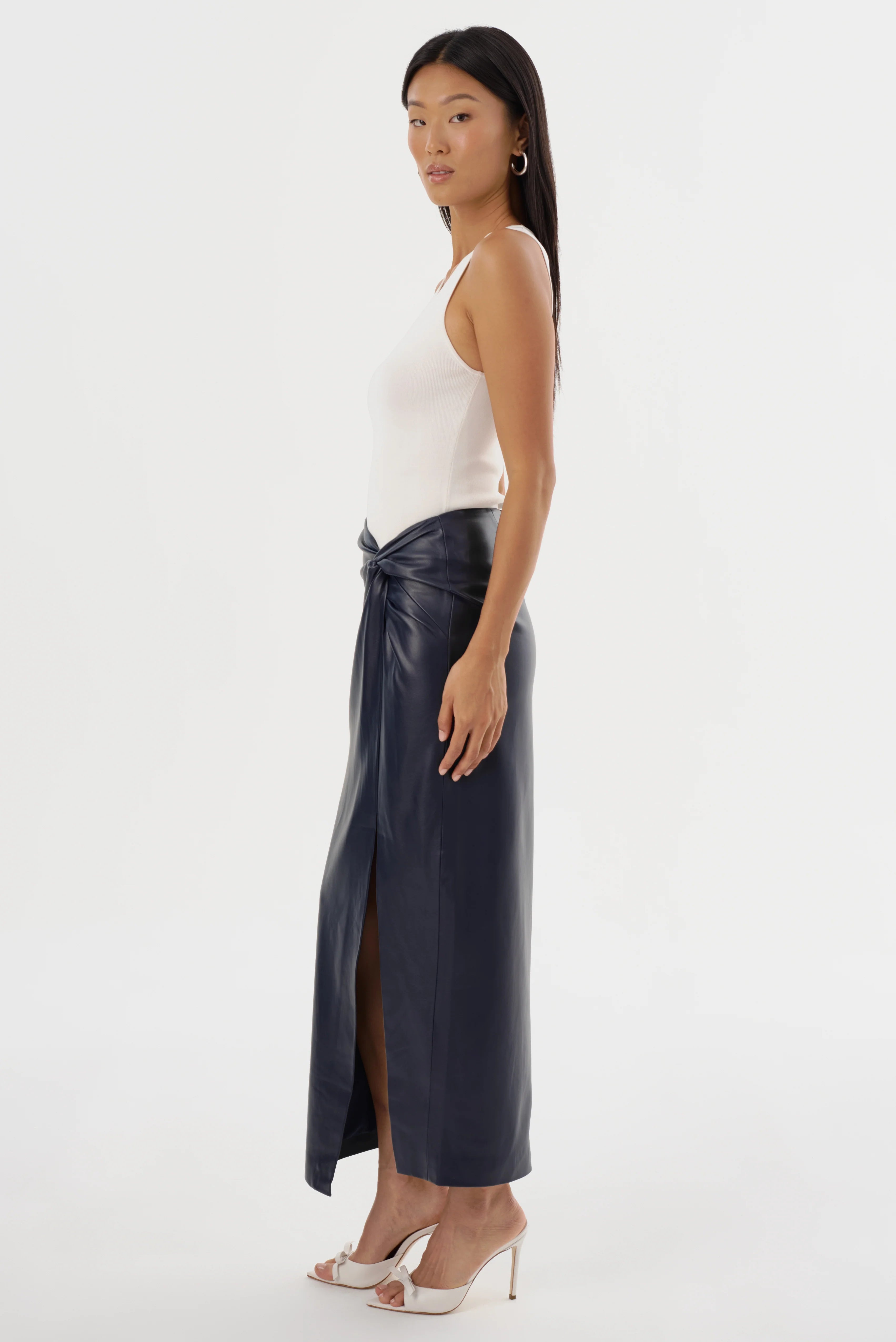 Eileen | Faux Leather Maxi Skirt