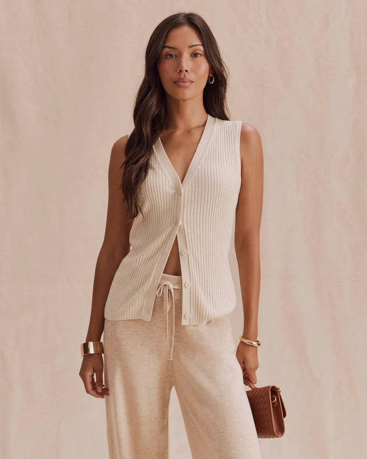 Georgie Rib Sweater Vest