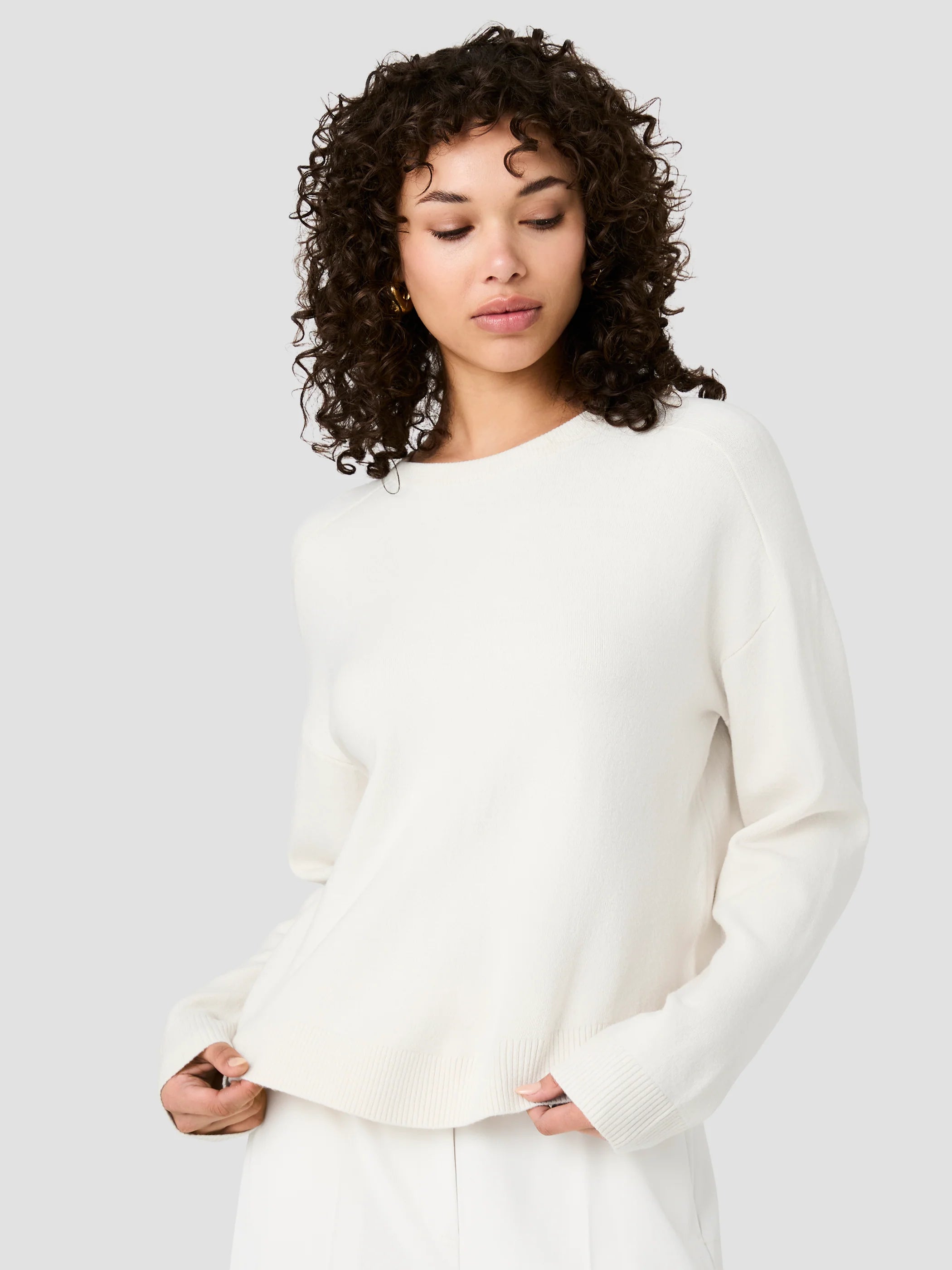 Babysoft Oversized Crew Neck Pullover Sweater