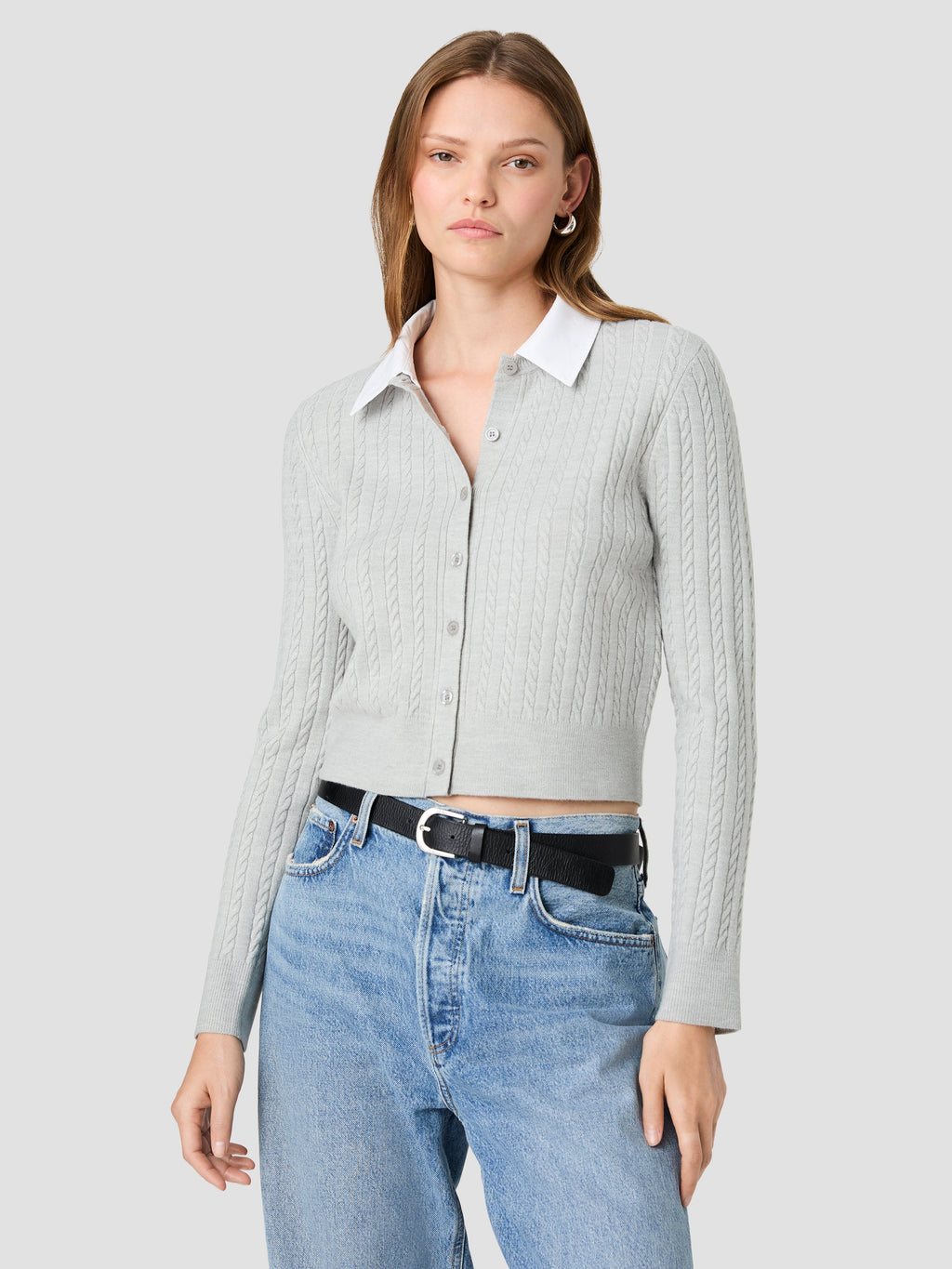 Babysoft Cable Poplin Long Sleeve Top
