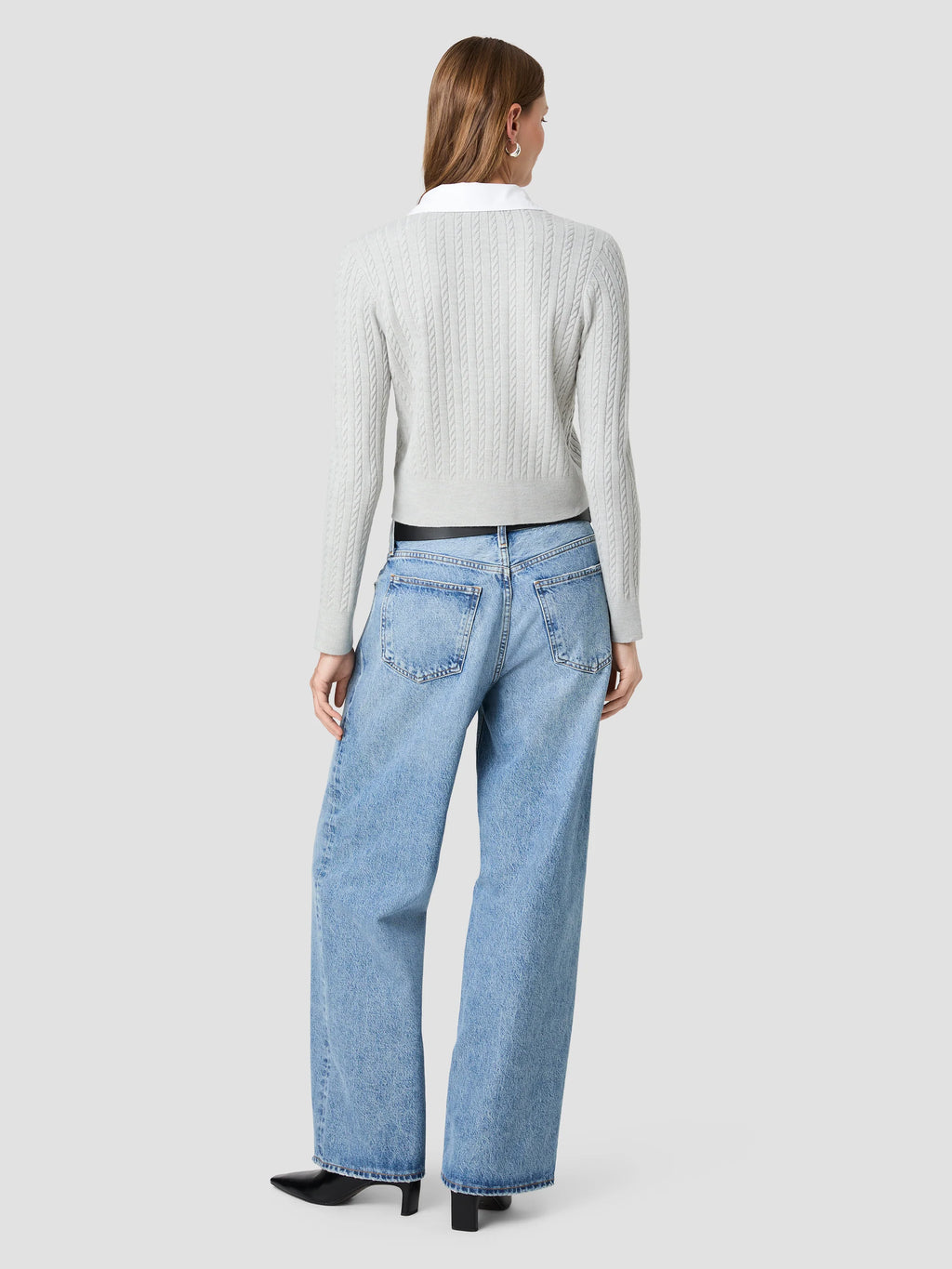Babysoft Cable Poplin Long Sleeve Top