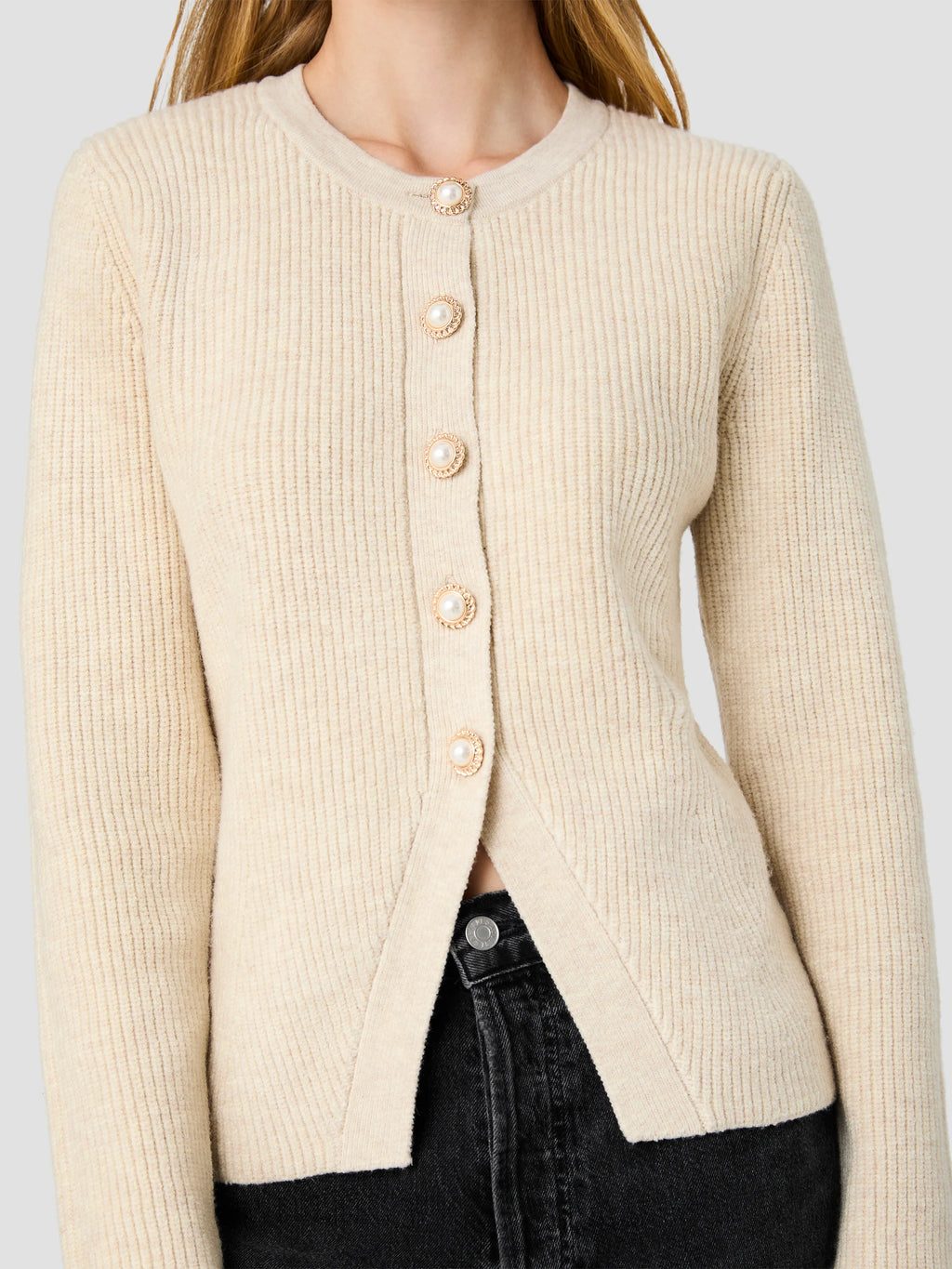 Marley Knit Button Front Top