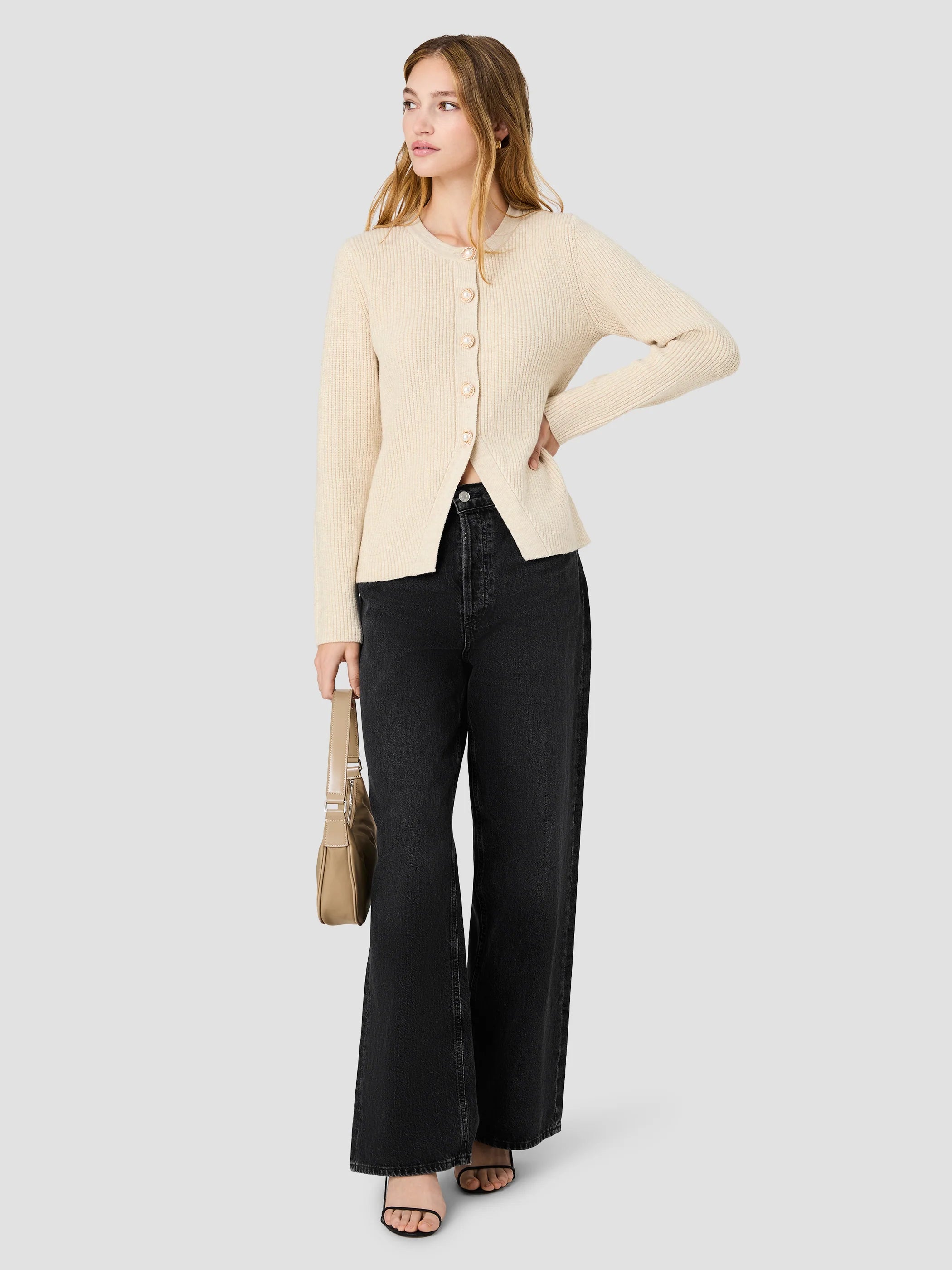 Marley Knit Button Front Top