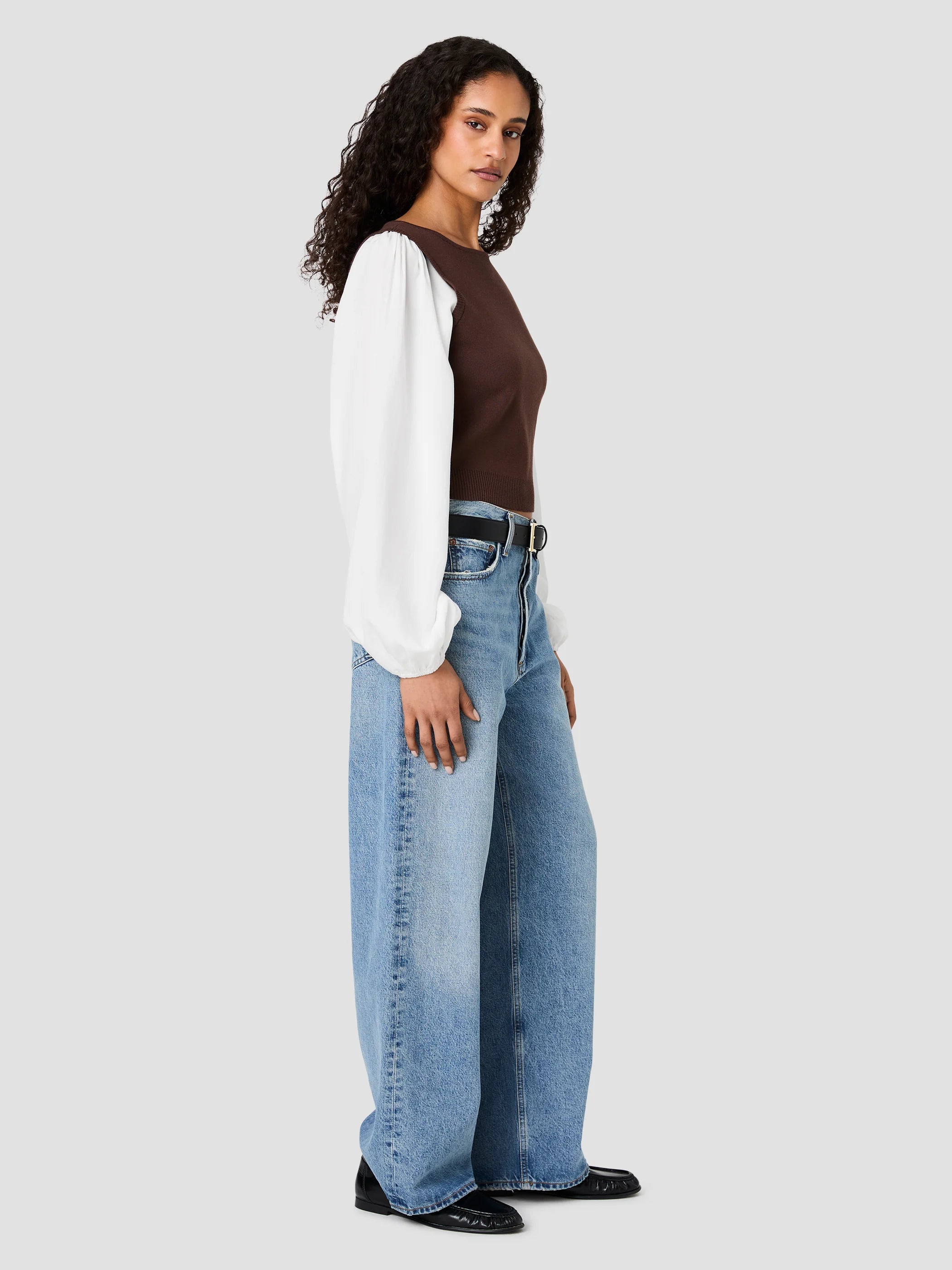 Maxine Knit Shirting Long Sleeve