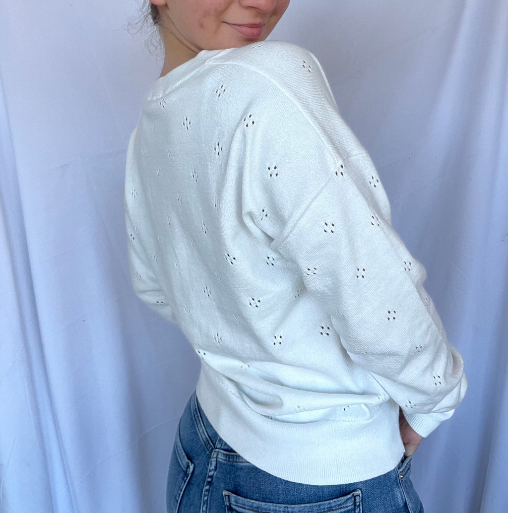Paige Pointelle Sweater