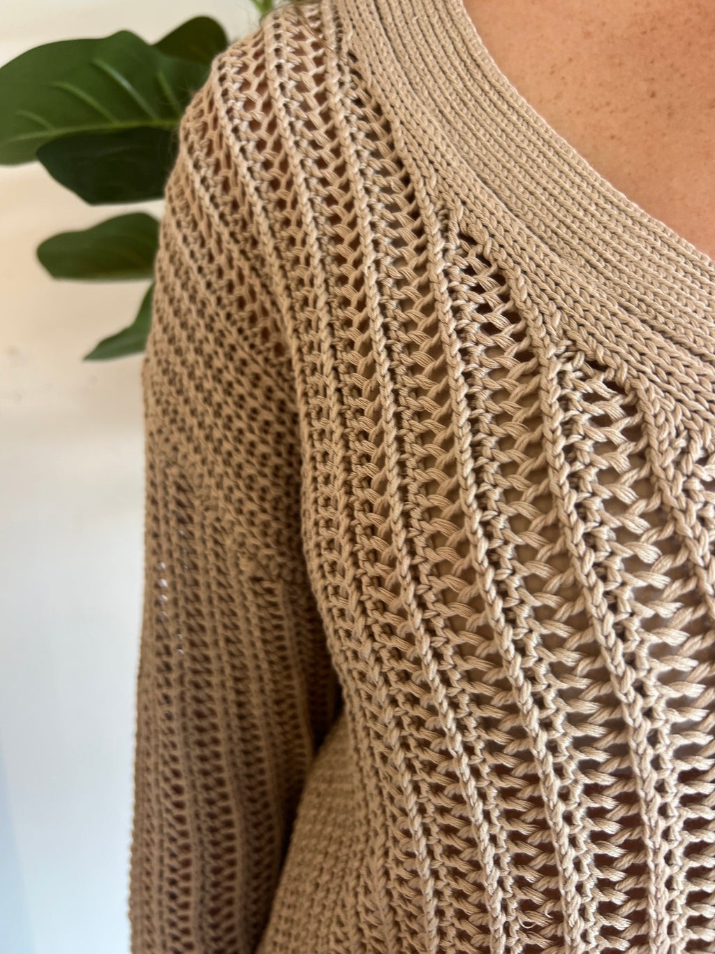 Sky Open Knit Cardigan