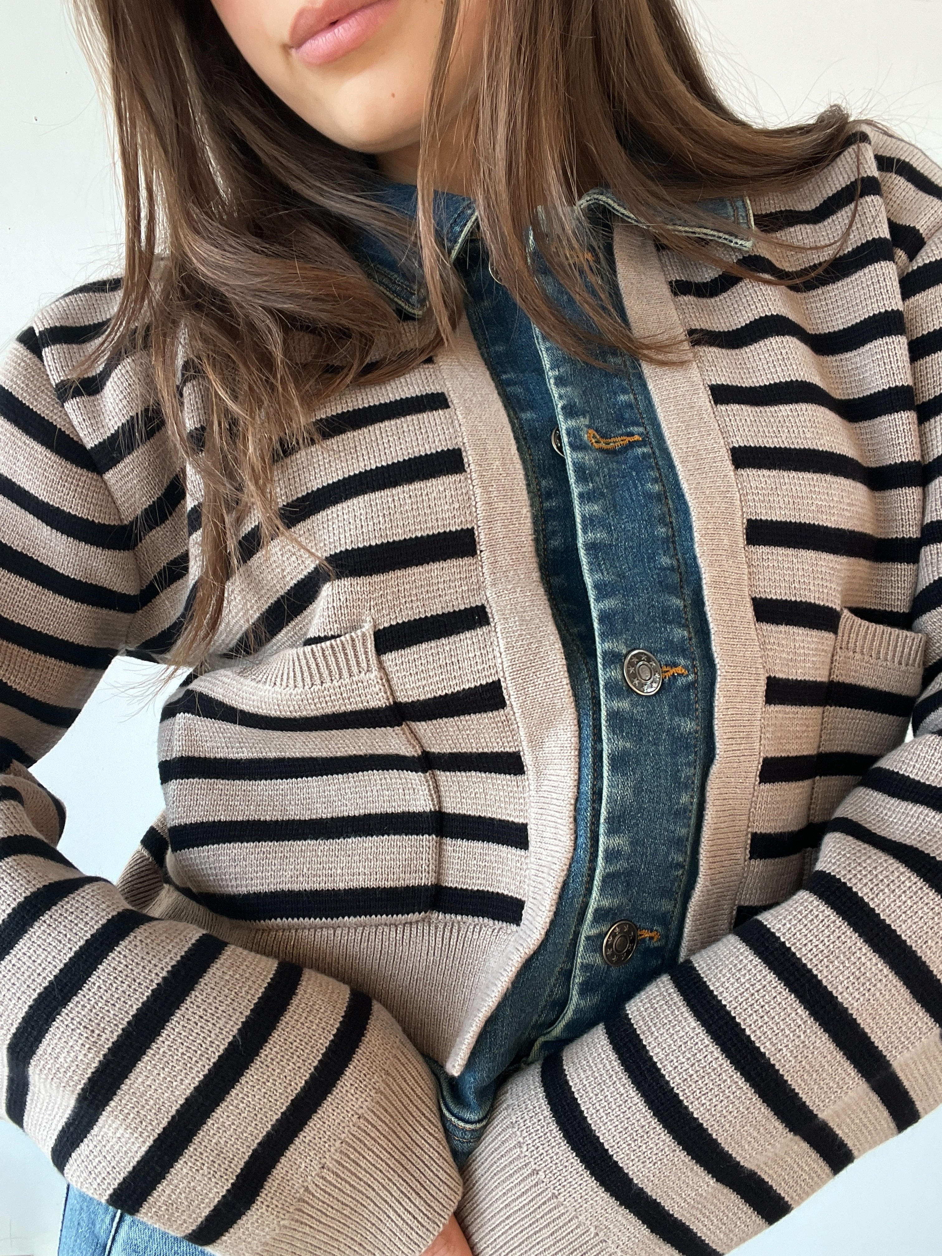 Rylie Denim Trim Jean Jacket