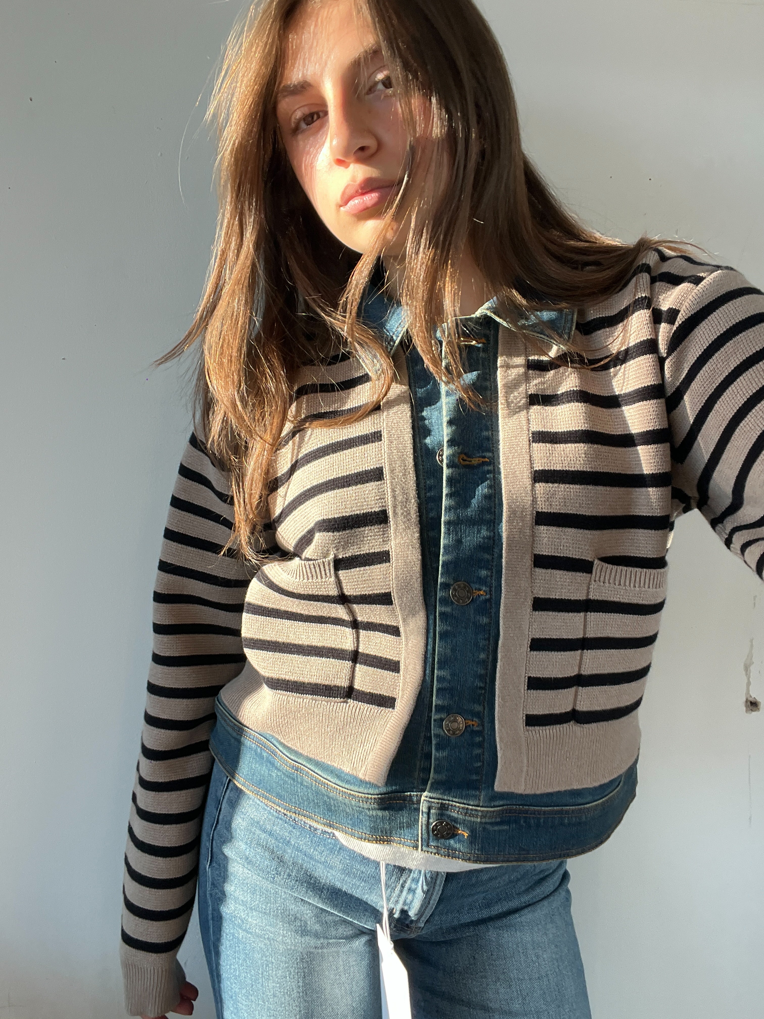 Rylie Denim Trim Jean Jacket