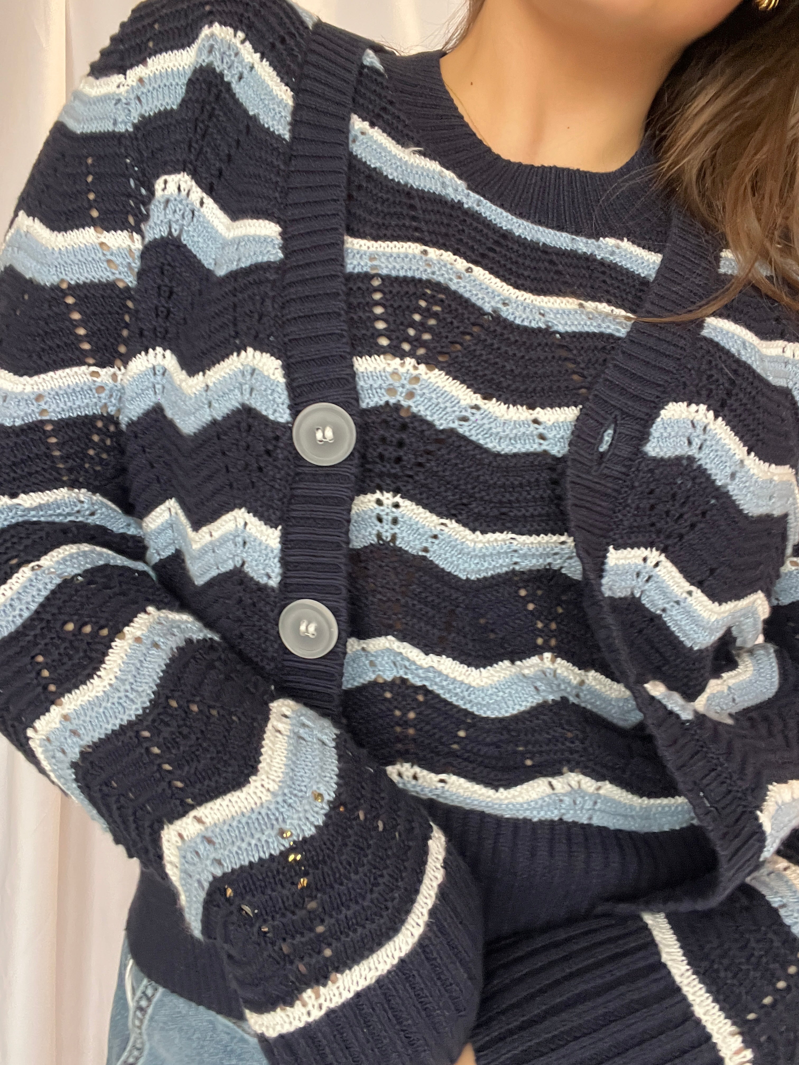 Ric Rac Stripe Cardigan