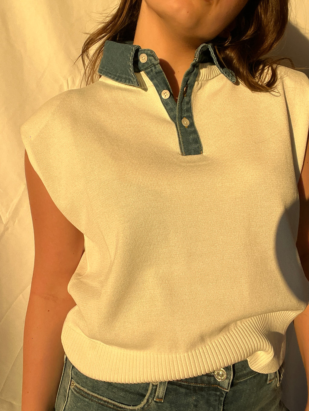 Casey Cap Sleeve Sweater