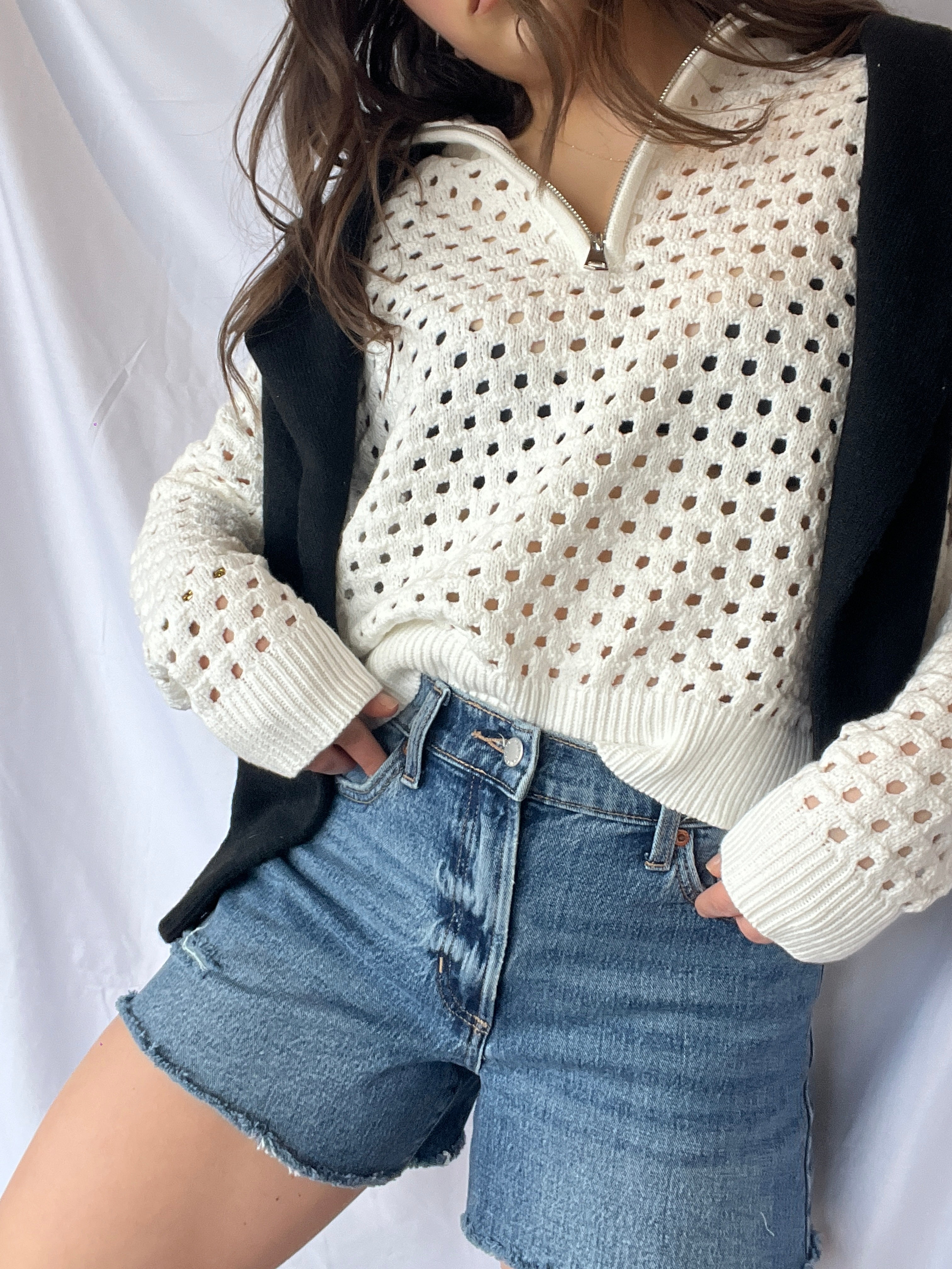 Daisy Crochet Sweater - Clothes Horse