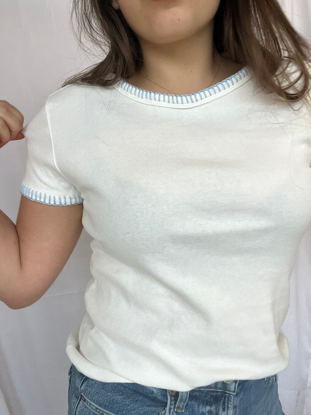 Brooks Blanket Stitch Tee - Clothes Horse