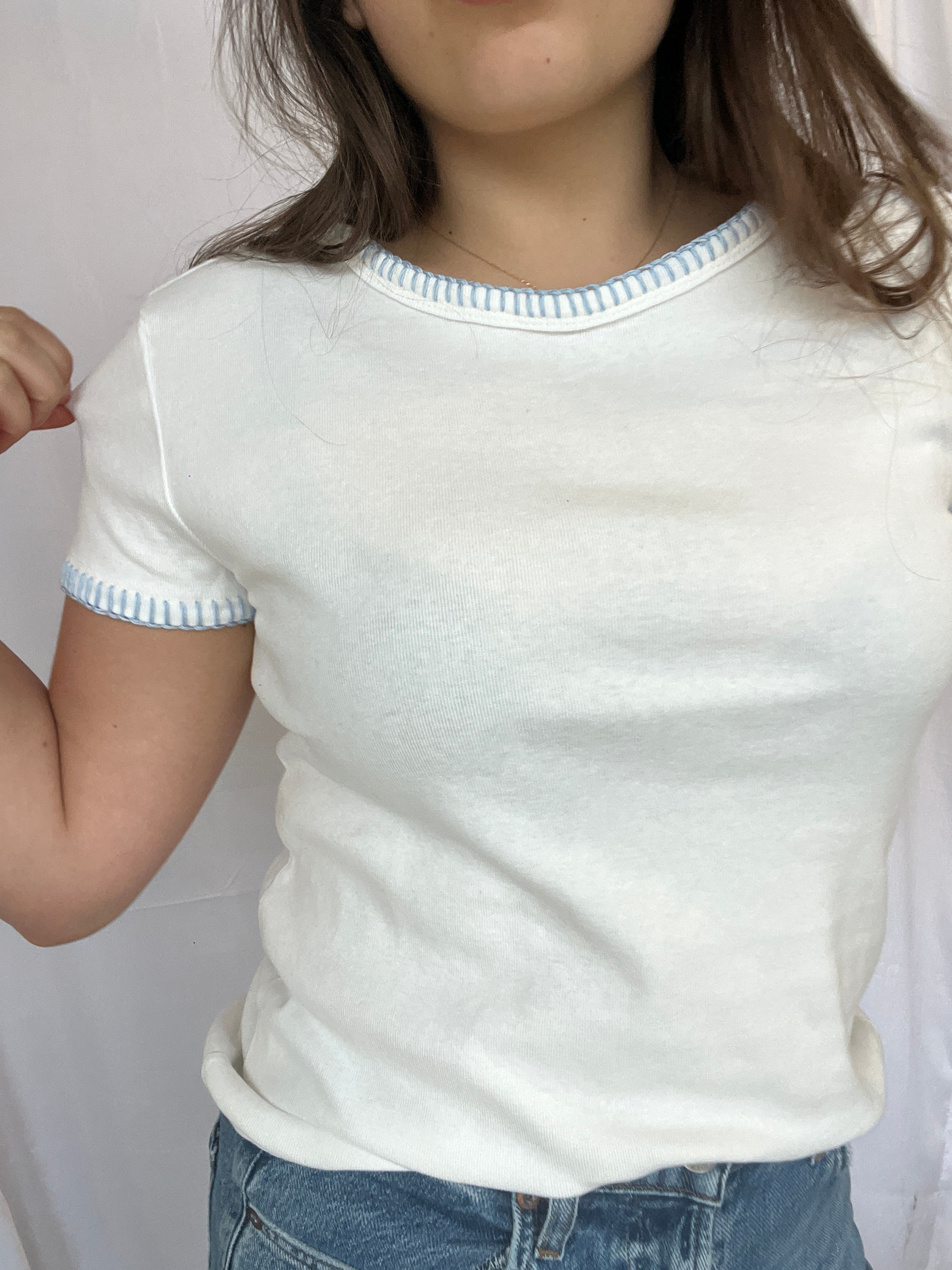Brooks Blanket Stitch Tee - Clothes Horse