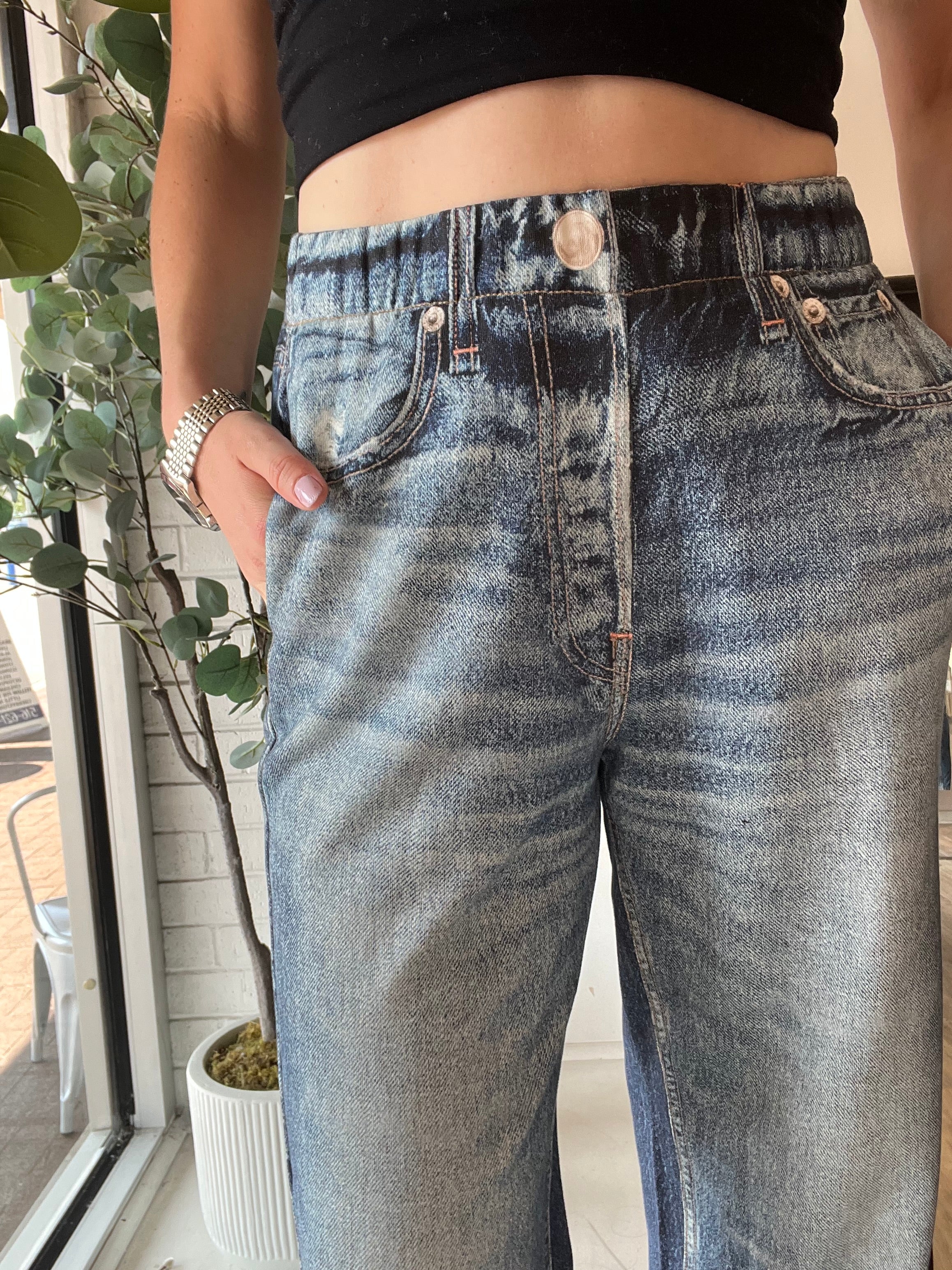 Ember Elastic Waist Jeans