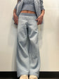 Smocked Waist Wide Leg Pant