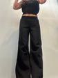 Smocked Waist Wide Leg Pant