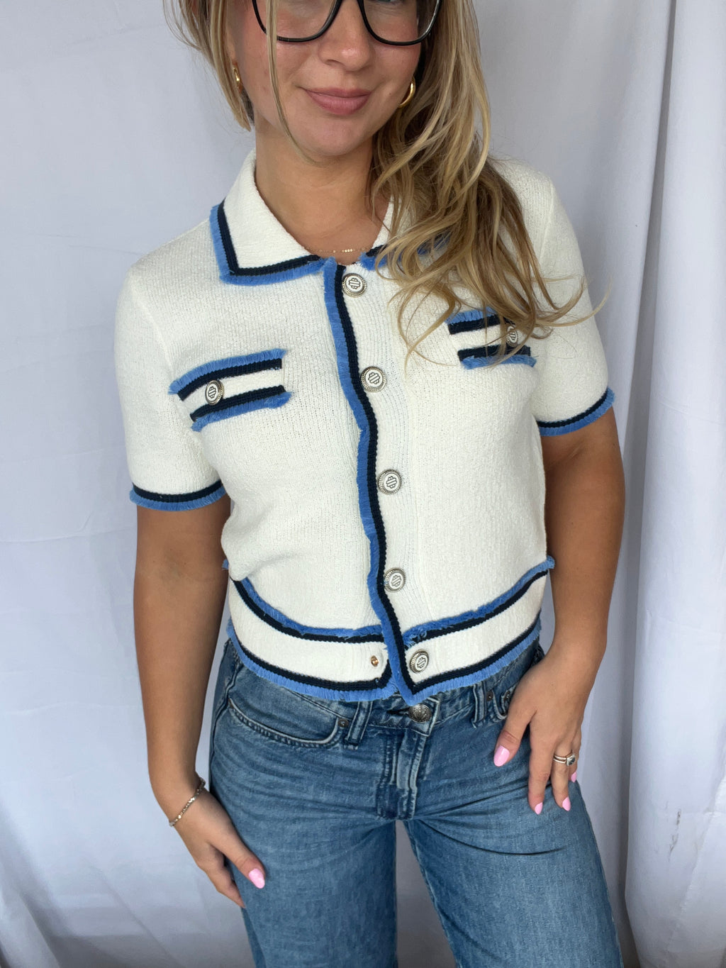 Short Sleeve Cropped Jacket